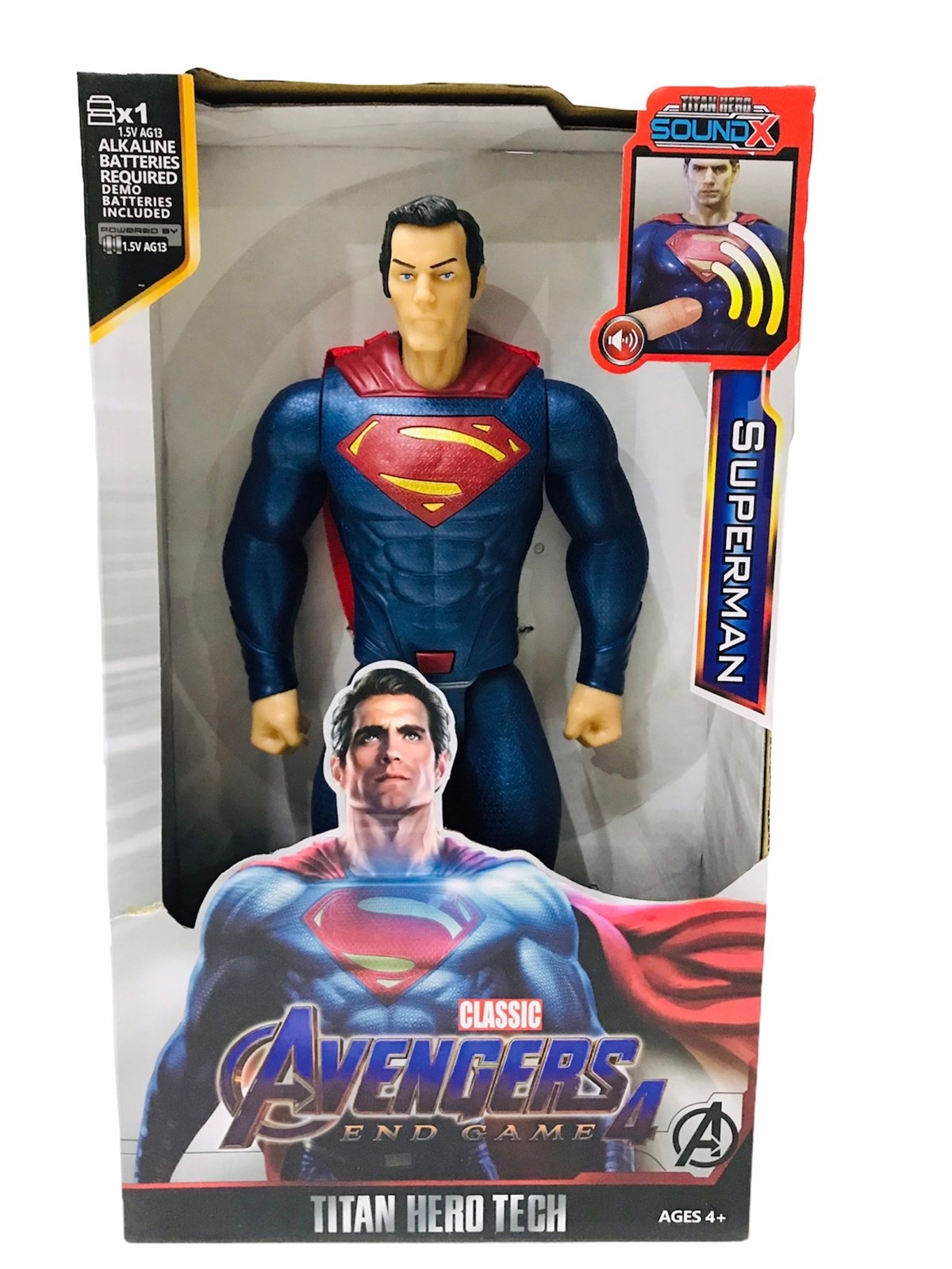 Avengers Süperman Sesli Işıklı 30 Cm Figür Oyuncak