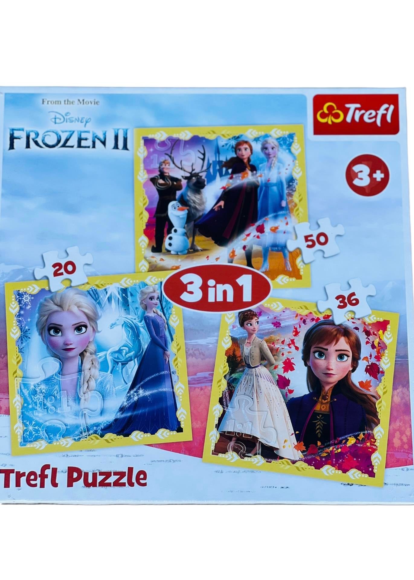 Disney Frozen 3 ü 1 Arada Puzzle 106 Parça