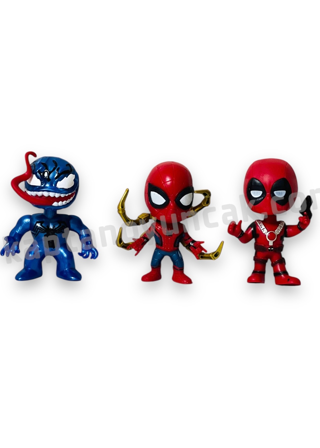 Avengers Süper Kahramanlar Mini 6'lı Figür Oyuncak Seti Örümcek Adam Venom Kahramanlar