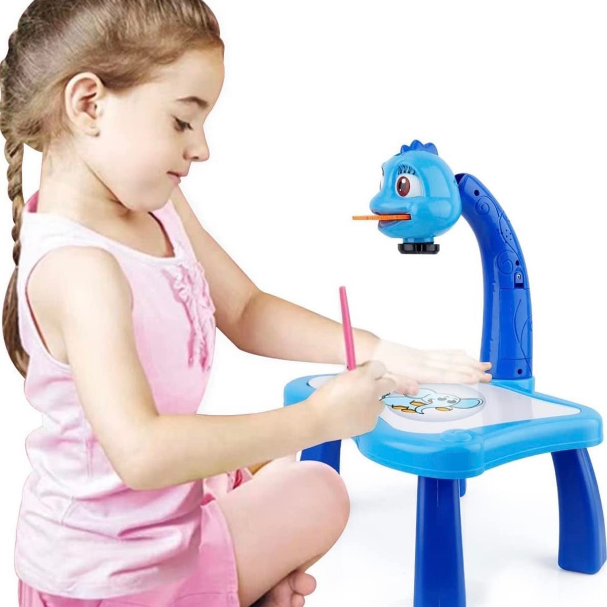 Eğitici Projektörlü Çizim Masası Çocuk Boyama Masası