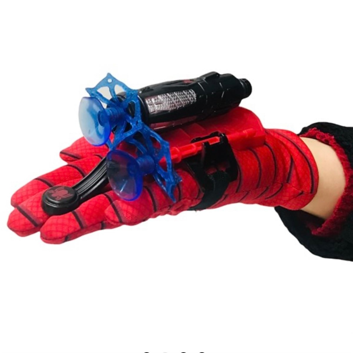 Avengers Işıklı Örümcek Adam Işıklı Örümcek Adam Maske Vantuz Fırlatan Örümcek Adam Eldiven Oyuncak Seti