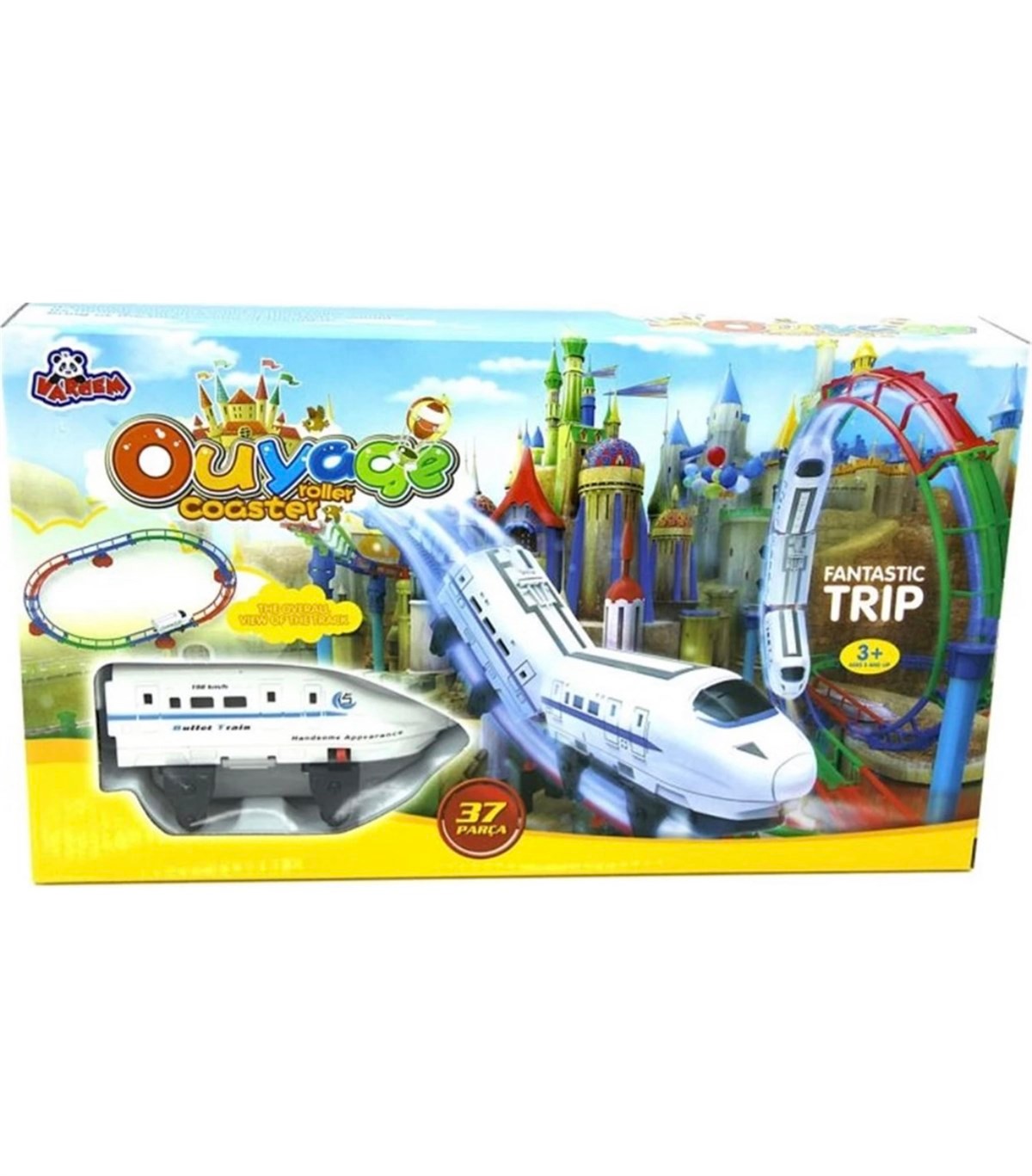 Vardem Işıklı Hızlı Oyuncak Tren Seti 37 Parça