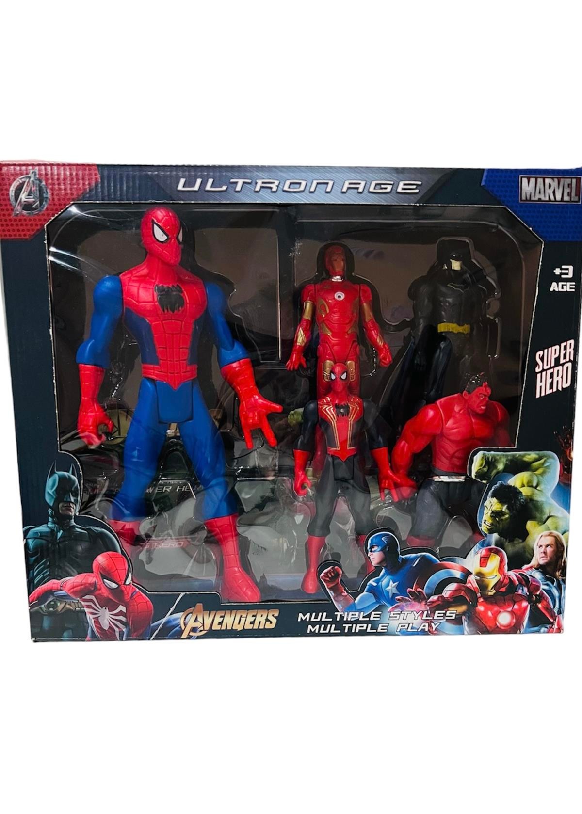 Avengers Örümcek Adam Ironman Batman Hulk 5'li Oyun Seti