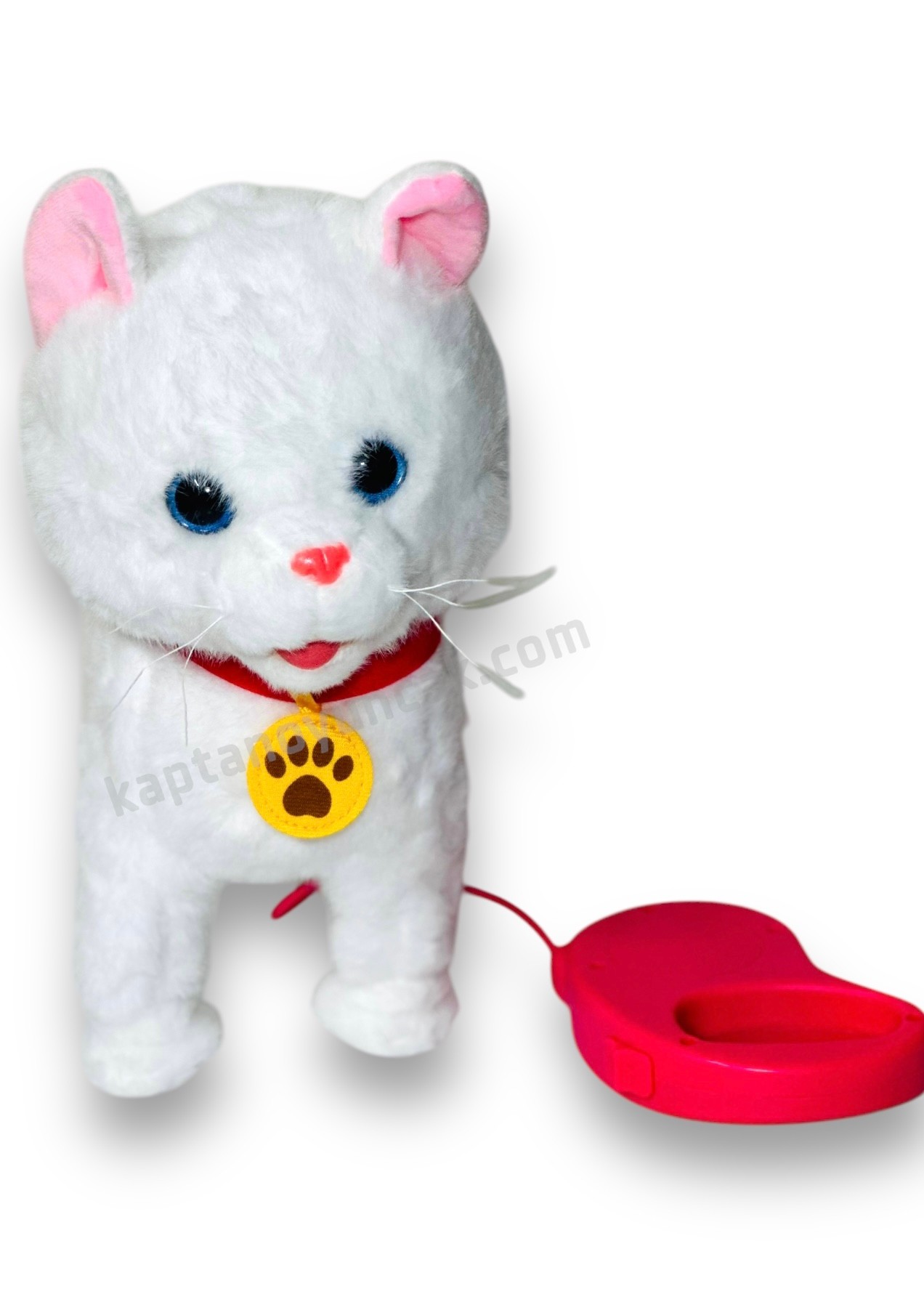 Tasmalı Dil Çıkartan Şarjlı Sesli Hareketli Sevimli Kedi Büyük Boy