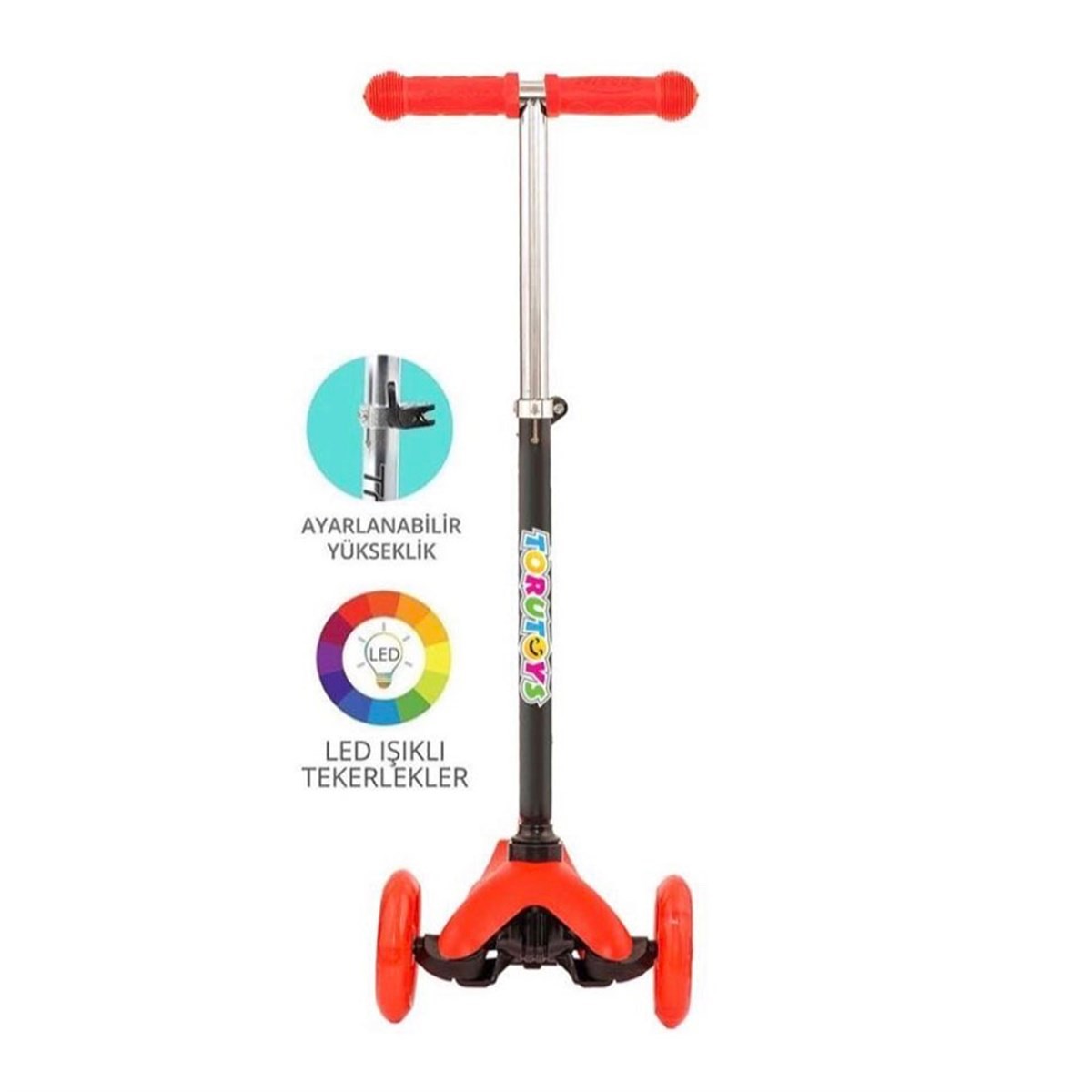 Torutoys Twist Işıklı Scooter - Ayarlanabilir Direksiyon