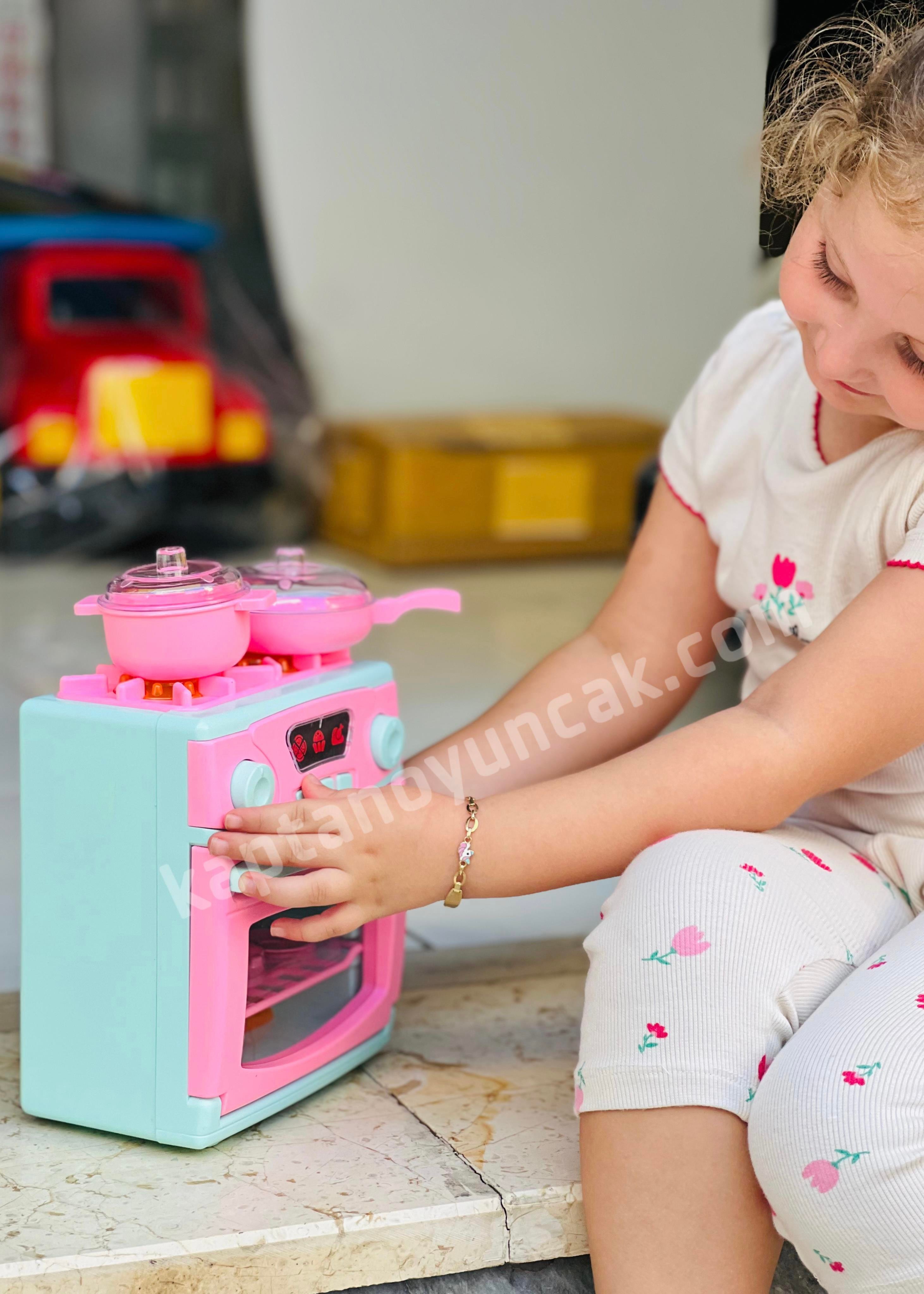 Pilli Ocaklı Fırın Büyük Boy Oyuncak Seti