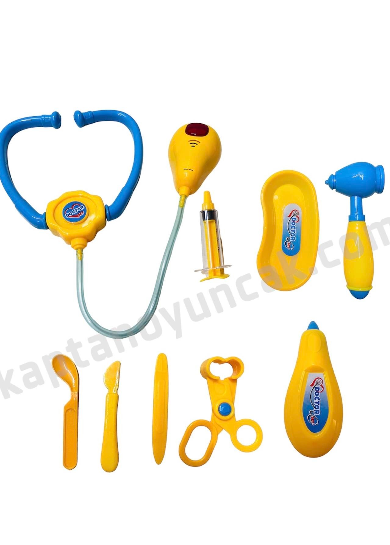 Zey Mucizevi Doktor Bavulum Pilli Doktor Seti Mavi