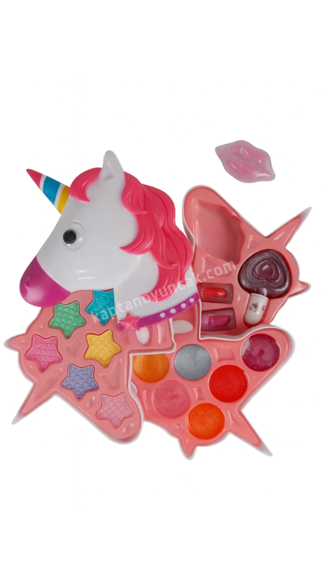 Unicorn Şekilli 3 Katlı Makyaj Güzellik Seti
