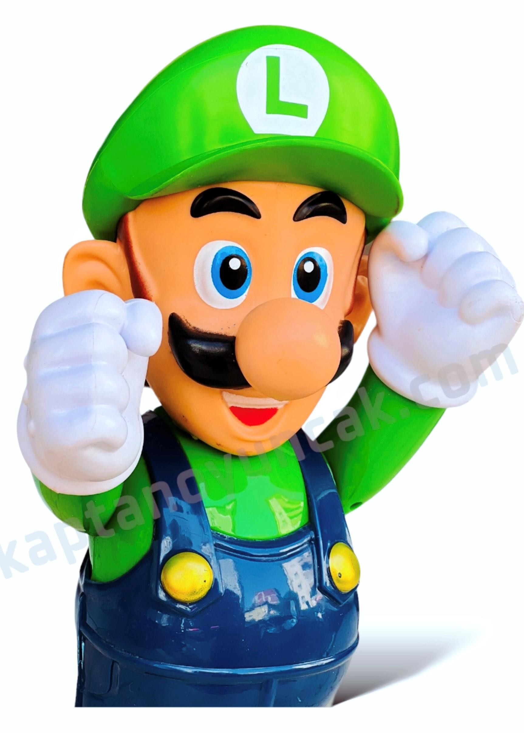 Süper Mario Dev Boy Sesli Işıklı Luigi Figür Oyuncak