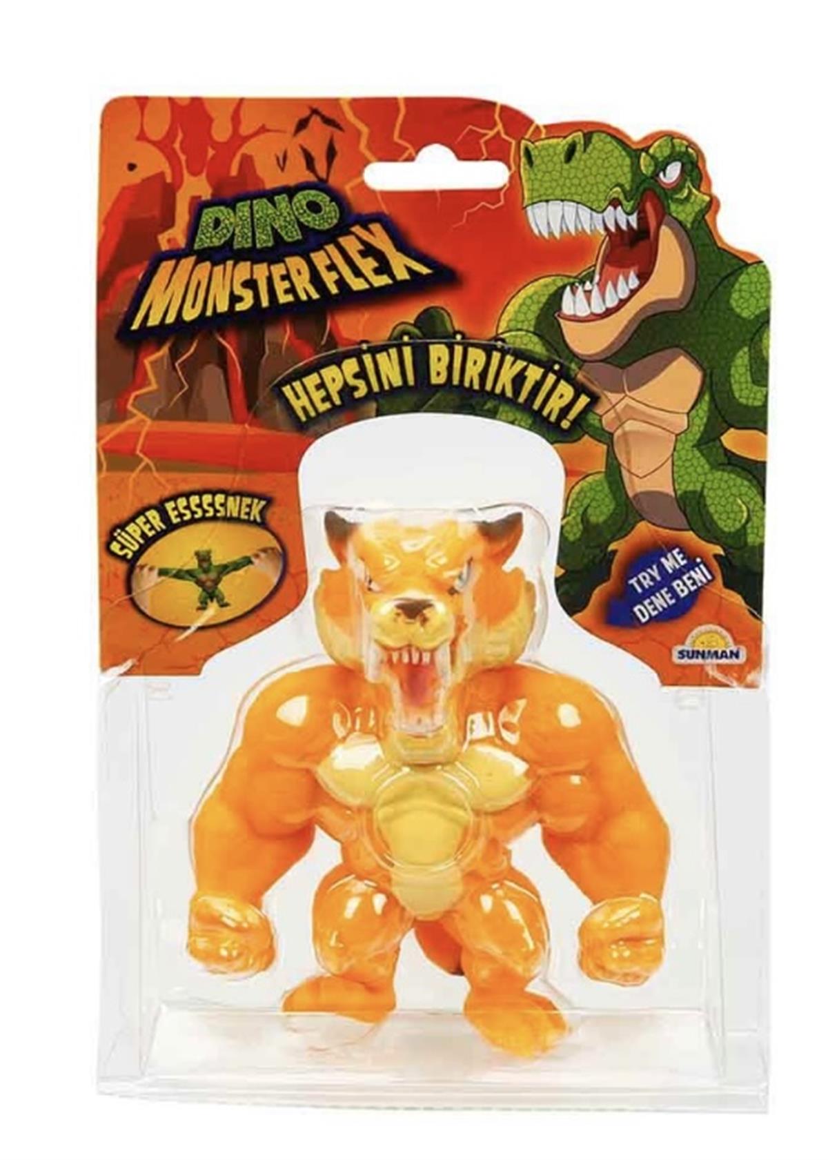 Monster Flex Dino Süper Esnek Figür 15 cm - Tygro - Kaptan Oyuncak