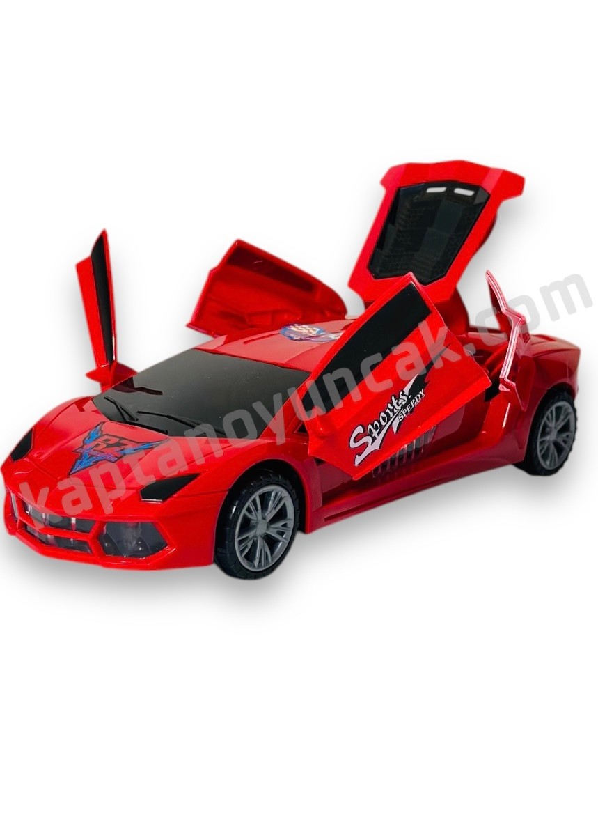 Örümcek Adam Araba - 3D Işıklı Sesli 360 Derece Dönen Spiderman Araba