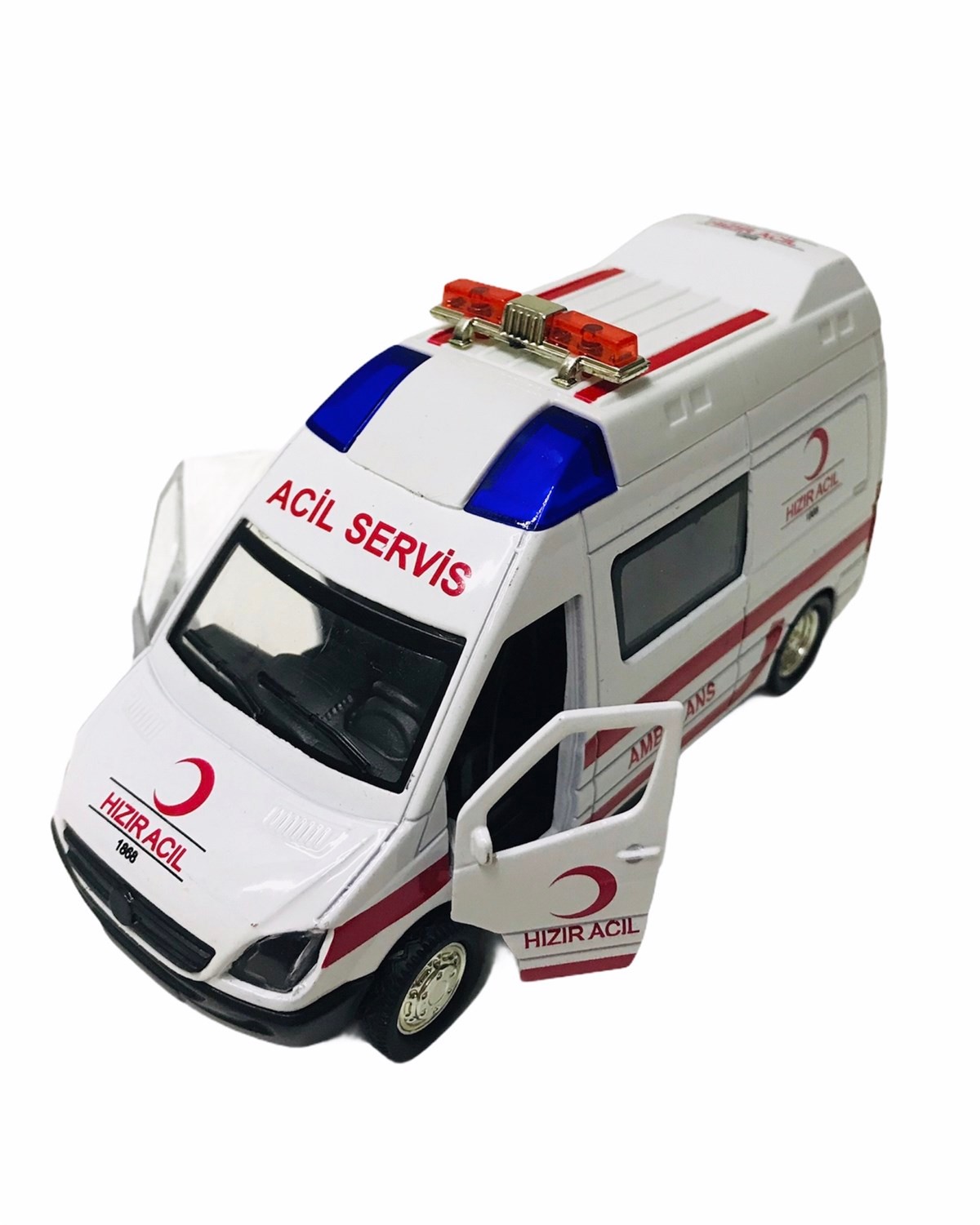 Birlik Sesli Işıklı Metal Çek Bırak Ambulans Araba