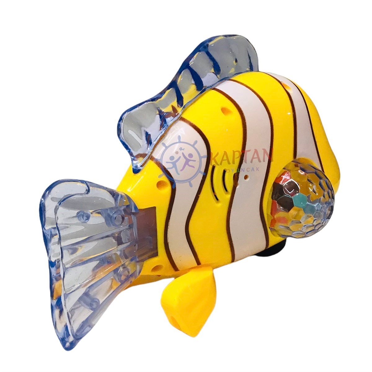 Hareketli Yürüyen Balık Oyuncak - Müzikli 3D Işıklı