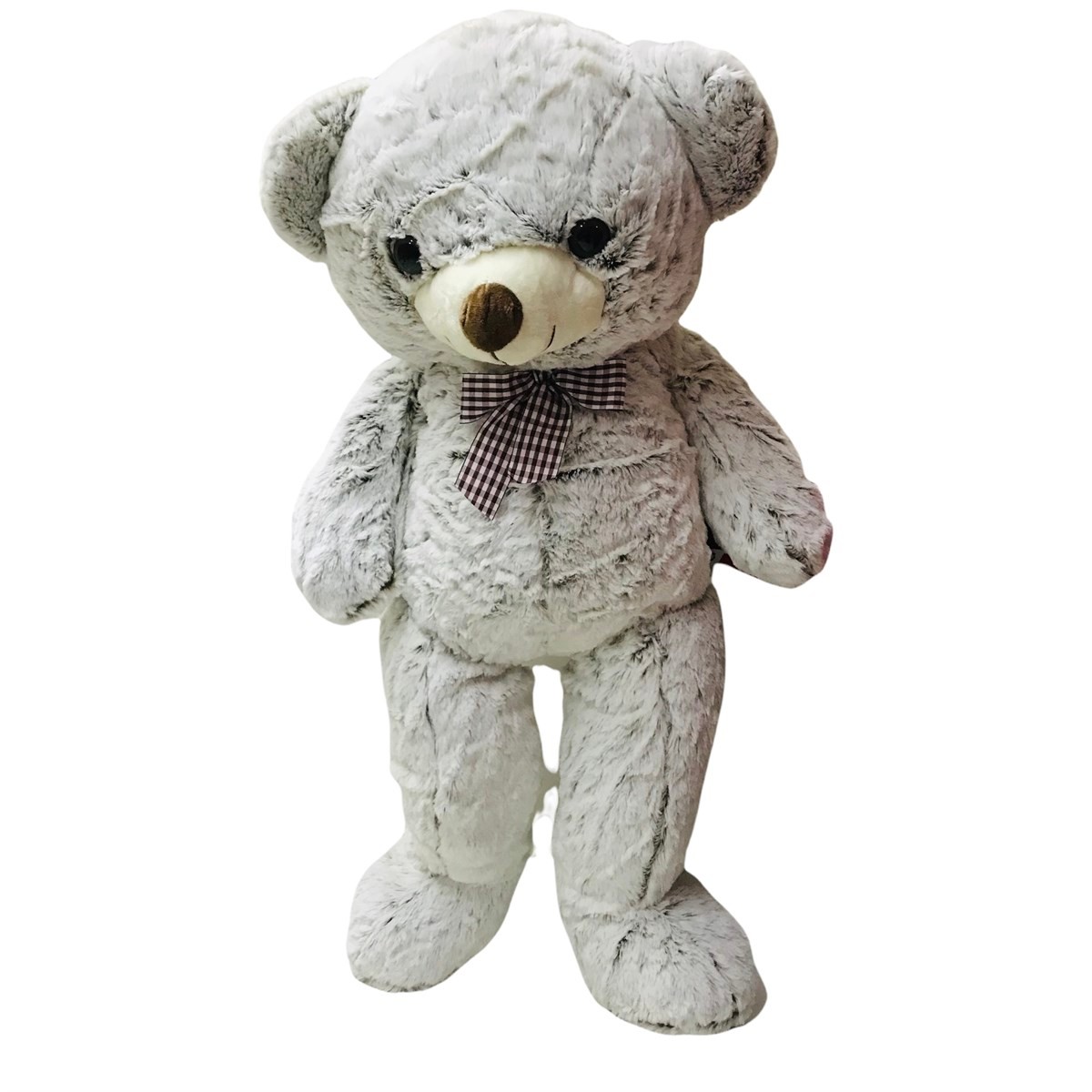 Halley Papyonlu Peluş Ayı 90 Cm - Gri