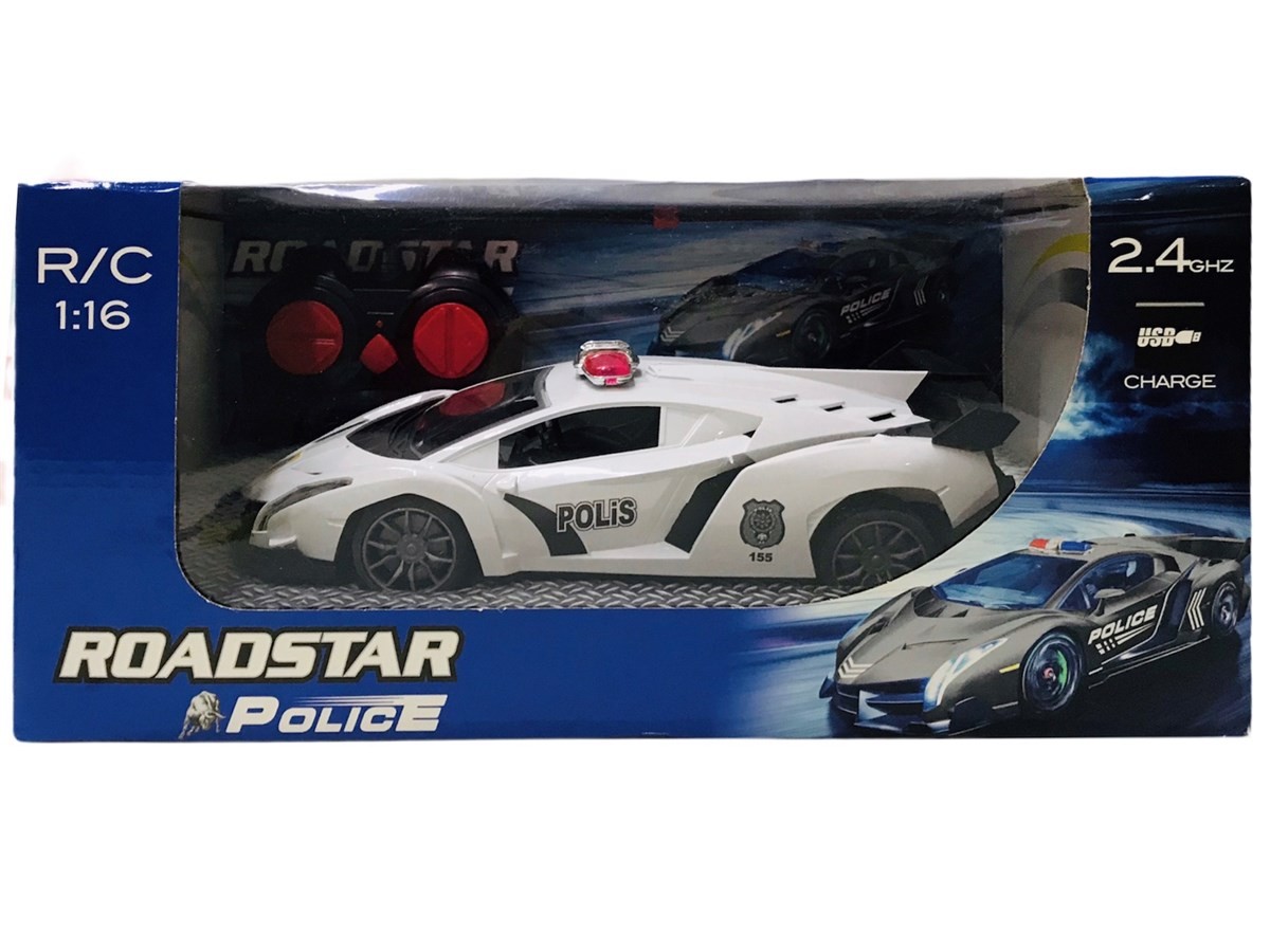 1:16 Uzaktan Kumandalı Şarjlı Hızlı Polis Araba