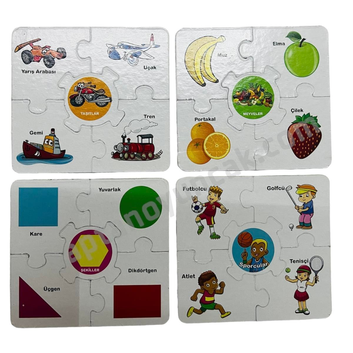 Eğitici Çark Puzzle İlişki Kurma Ve Gruplama