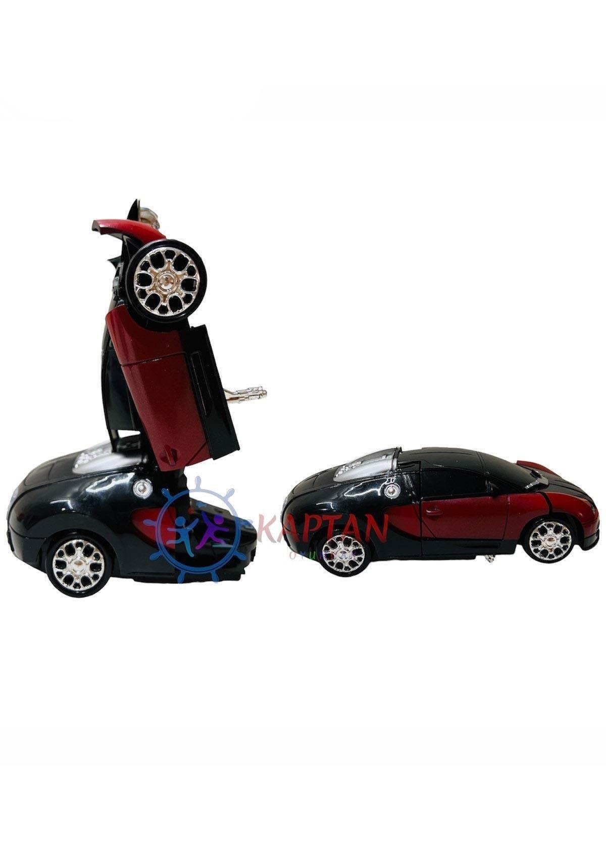 Transformers Robota Dönüşen Pilli Bugatti Oyuncak Araba