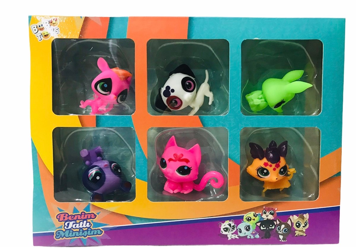 Bobotoys Neşeli Miniş Ailem 6 lı Miniş Ailesi Oyuncak
