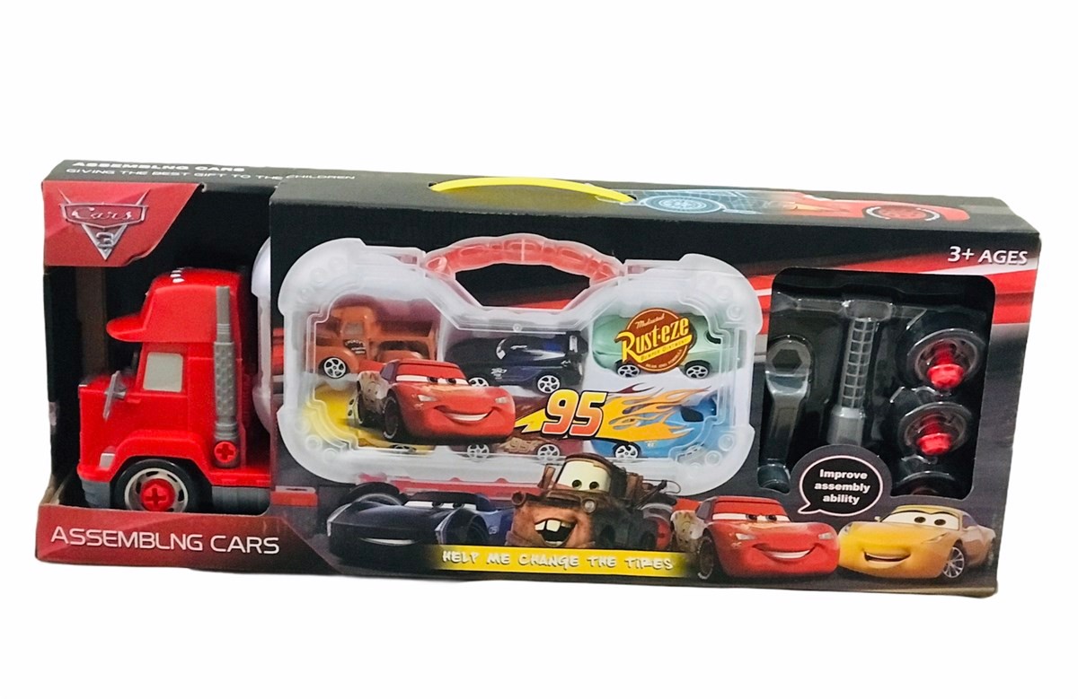 Cars Şimşek Mcqueen 6 Araçlı Tamir Oyun Seti