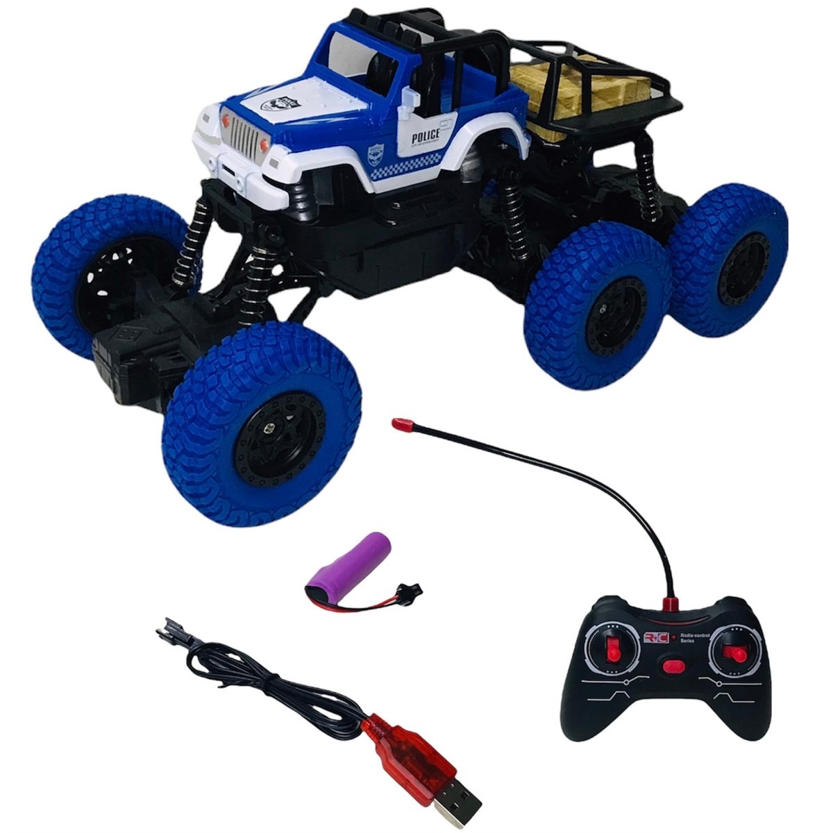 Birlik Uzaktan Kumandalı 6x4 Off Road Şarjlı Süspansiyonlu Jeep