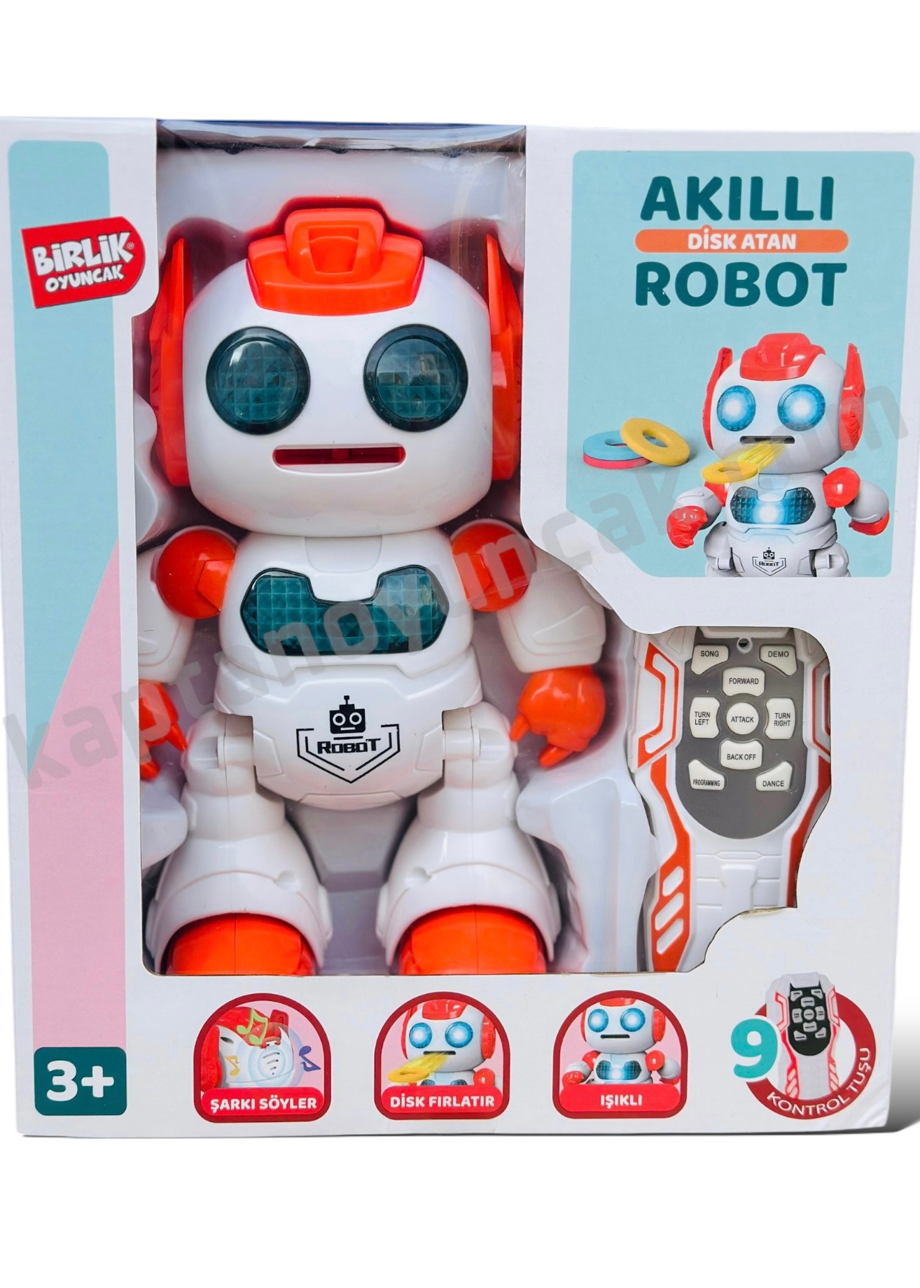 Uzaktan Kumandalı Disk Fırlatan Akıllı Robot