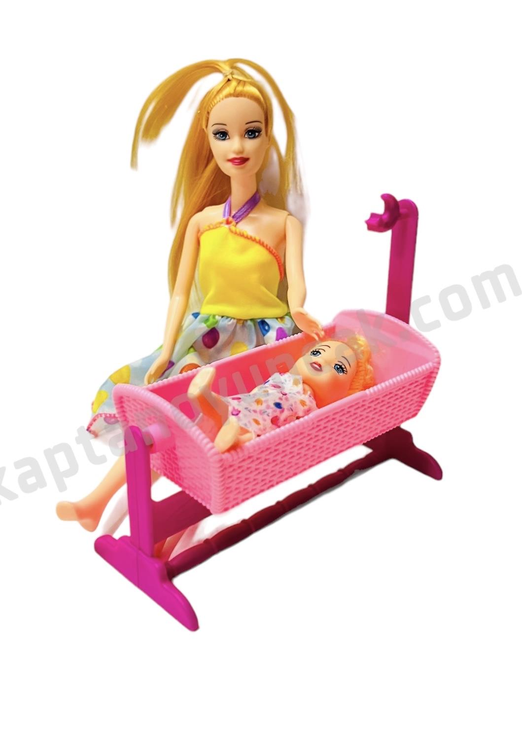 Anlily Aksesuarlı Pusetli Bebek Masalı Bebek Oyun Seti