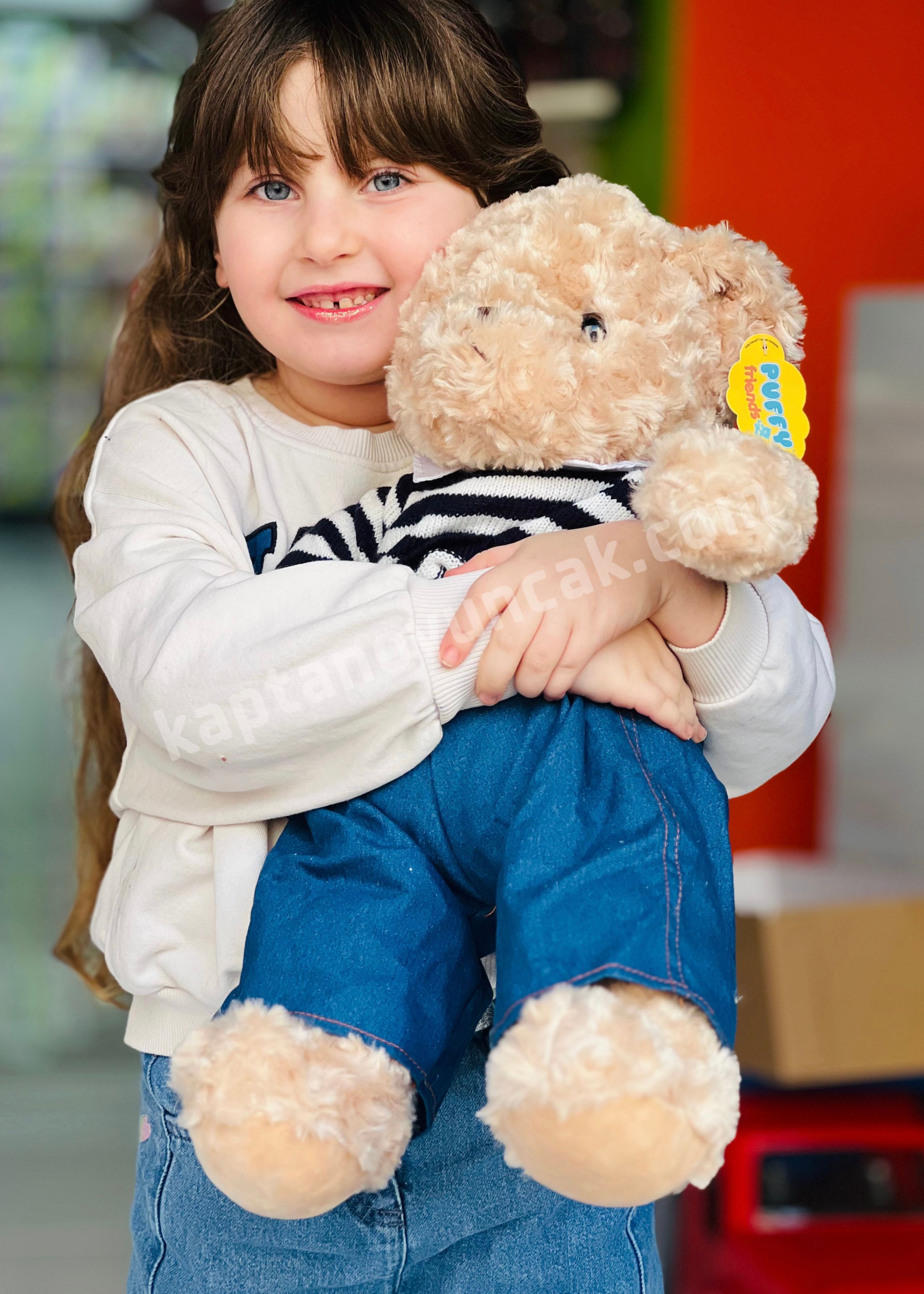 Kıyafetli Elbiseli Peluş Teddy Bear Ayı 37 Cm
