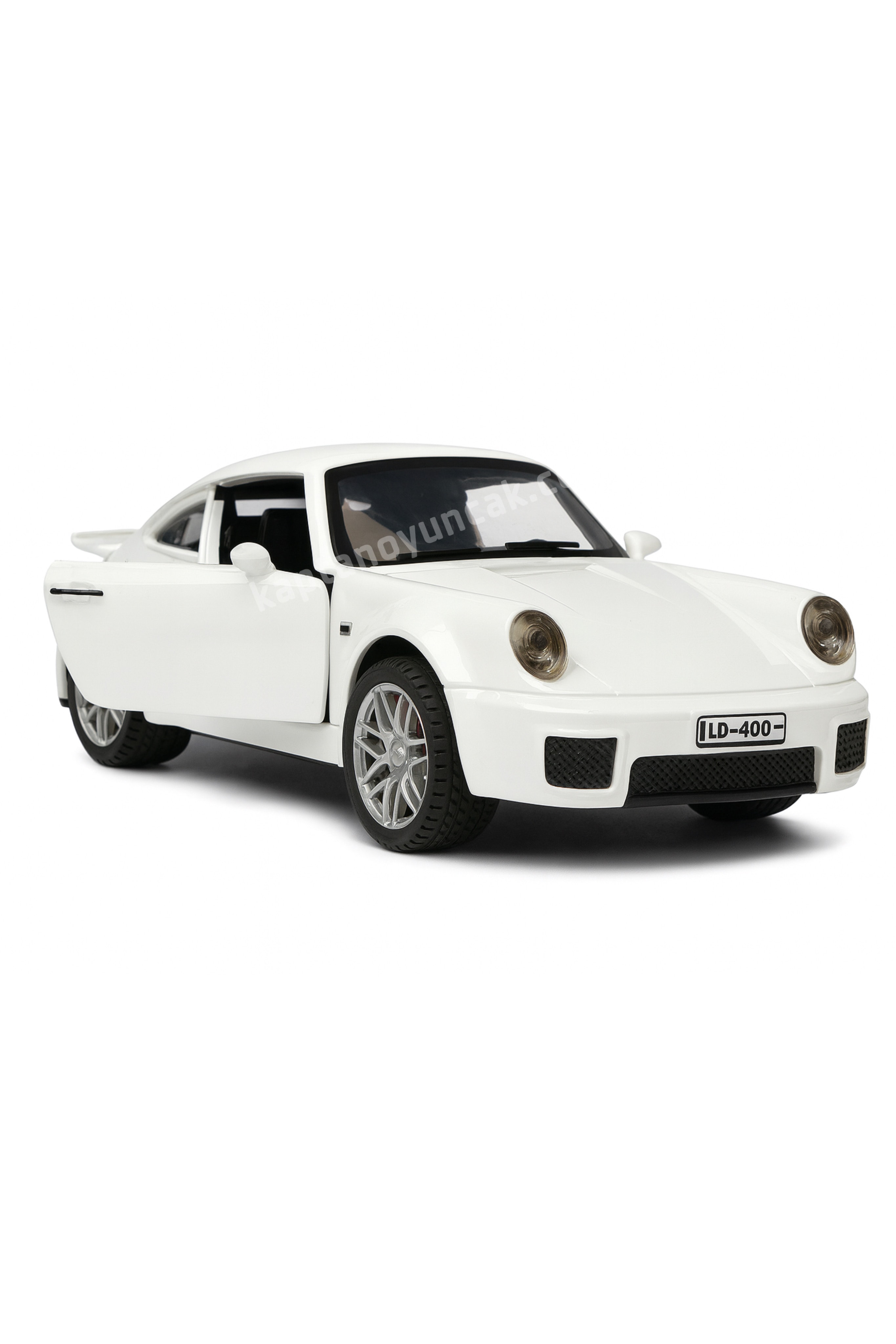 Duman Çıkartabilen Sesli Işıklı Sürtmeli Porsche Araba #2