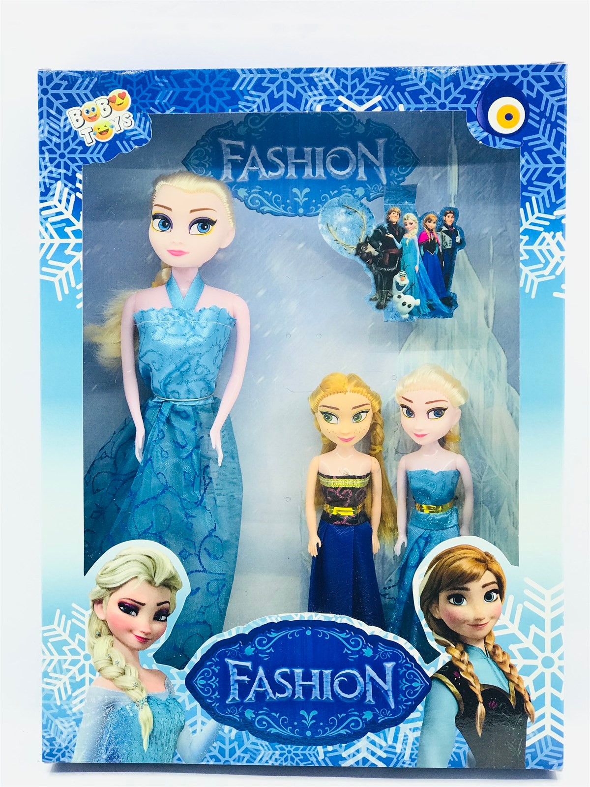 Frozen Elsa Anna 3 lü Oyuncak Bebek Set