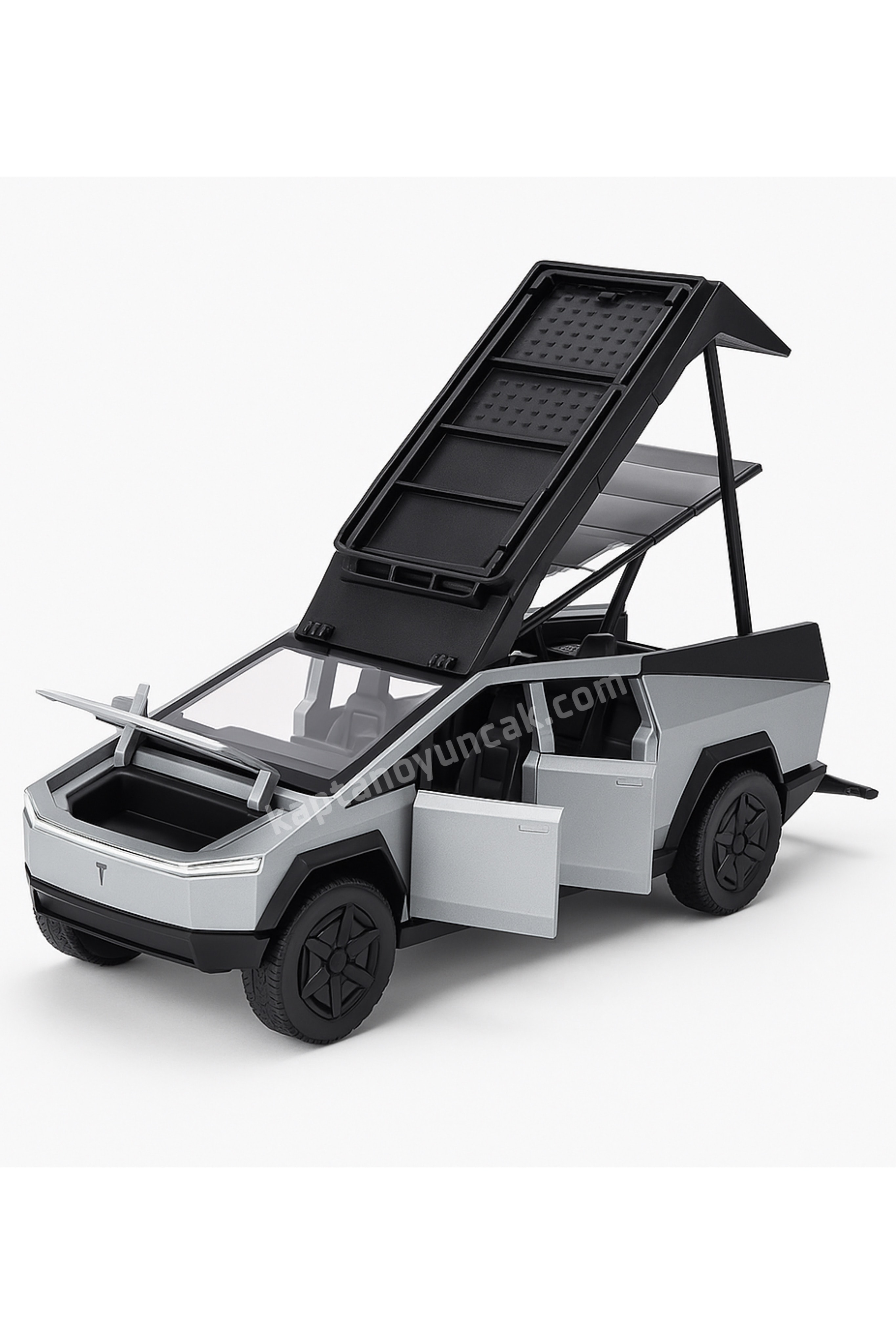 Çek Bırak Sesli Işıklı Metal Tesla Cybertruck