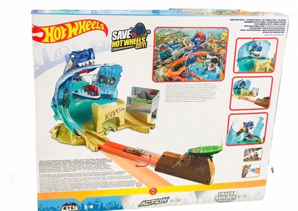 Hot Wheels Köpek Balığı Kumsal Yarışı Oyun Seti