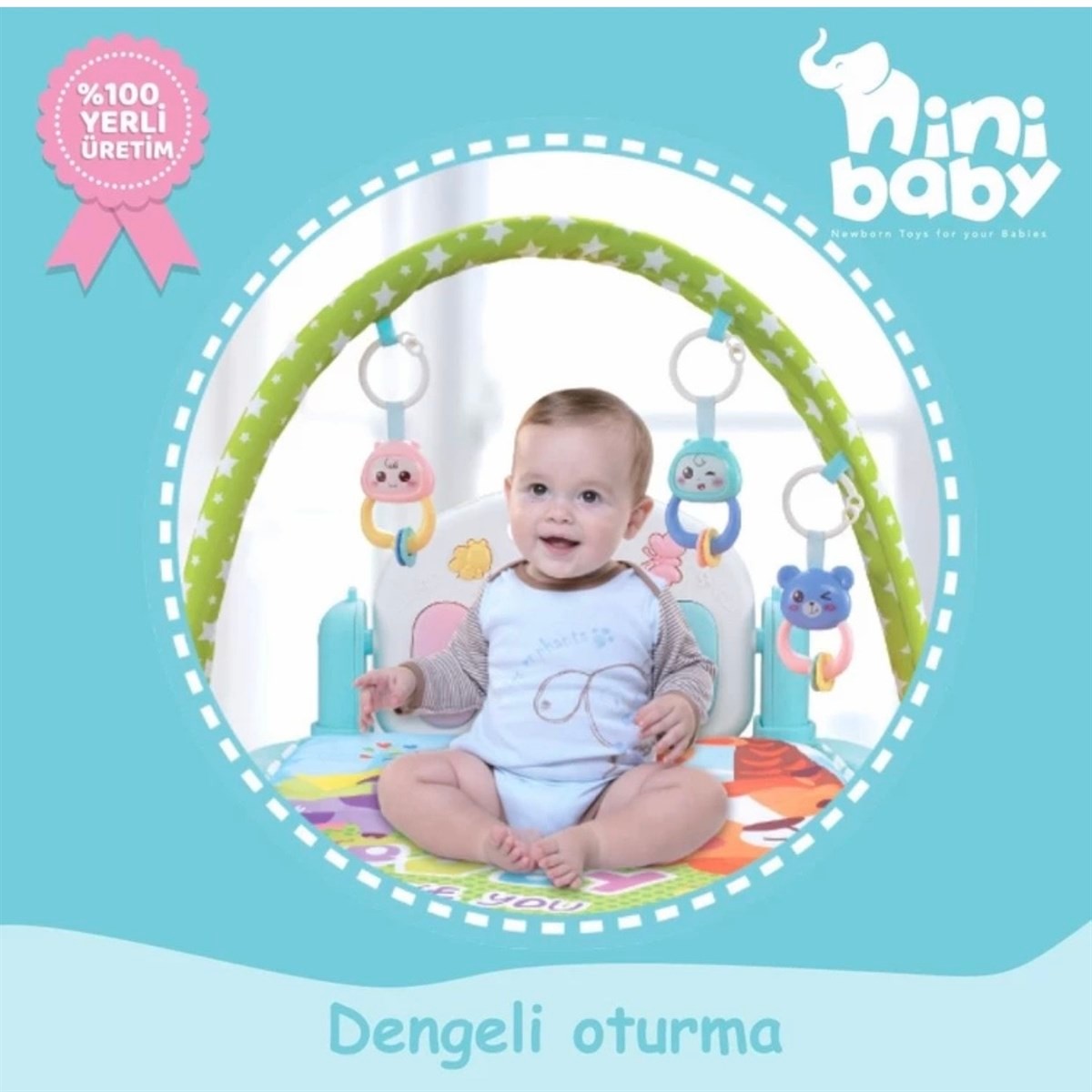 Erdem Piyanolu Oyun Halısı - Nini Baby Nini Piyanolu
