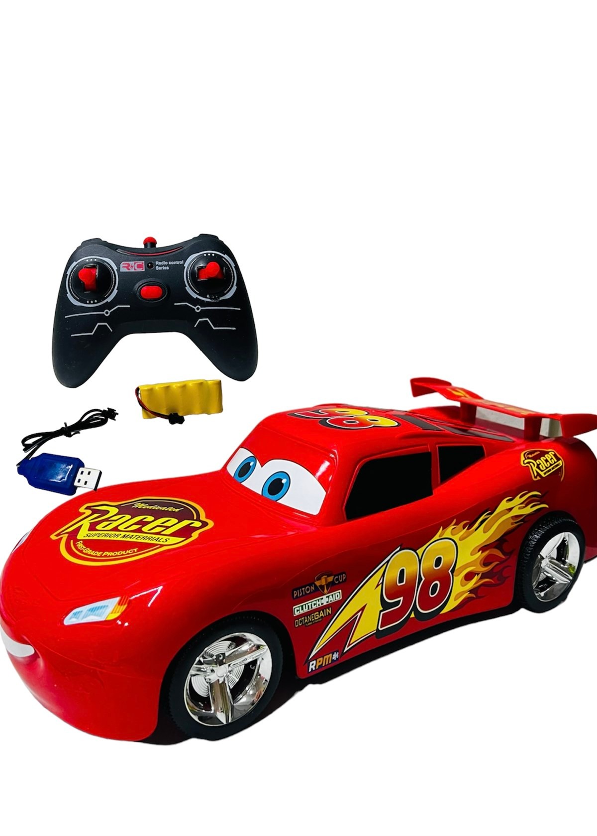 Toysan Uzaktan Kumandalı Şarjlı Şimşek Mcqueen Araba Büyük Boy
