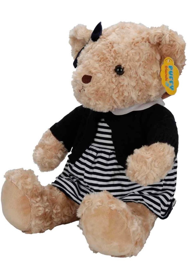 Kıyafetli Elbiseli Peluş Teddy Bear Ayı 37 Cm