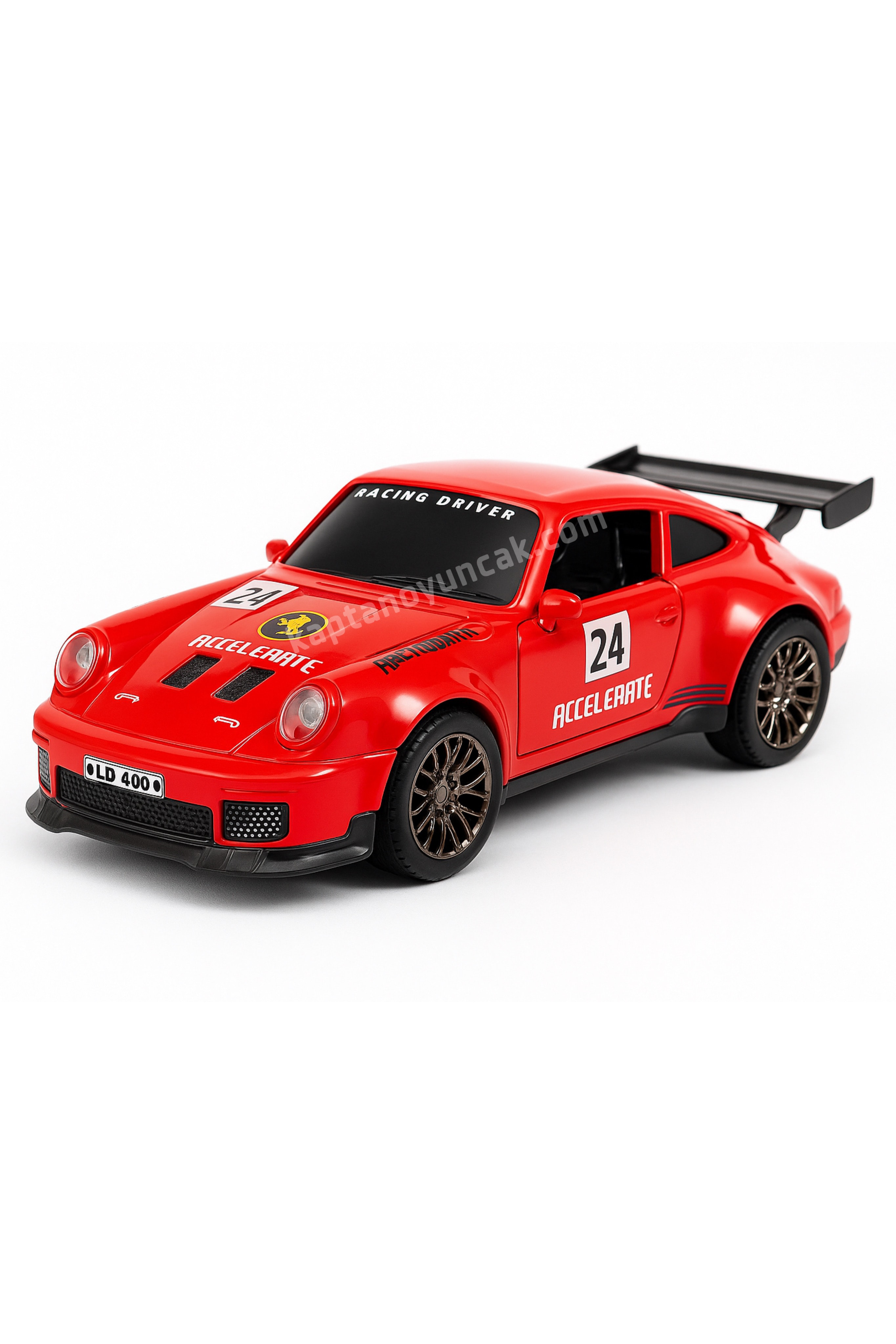 Duman Çıkartabilen Sesli Işıklı Sürtmeli Porsche Araba