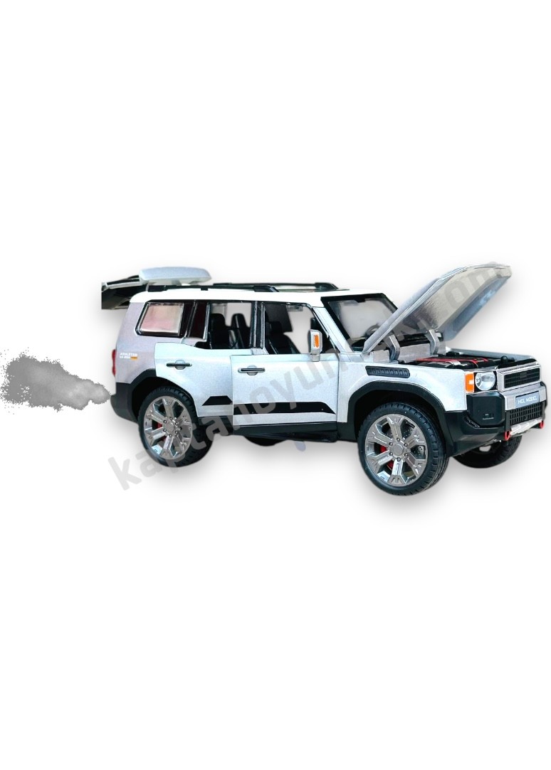 Çek Bırak Sesli ve Işıklı Duman Çıkartan Metal Jeep