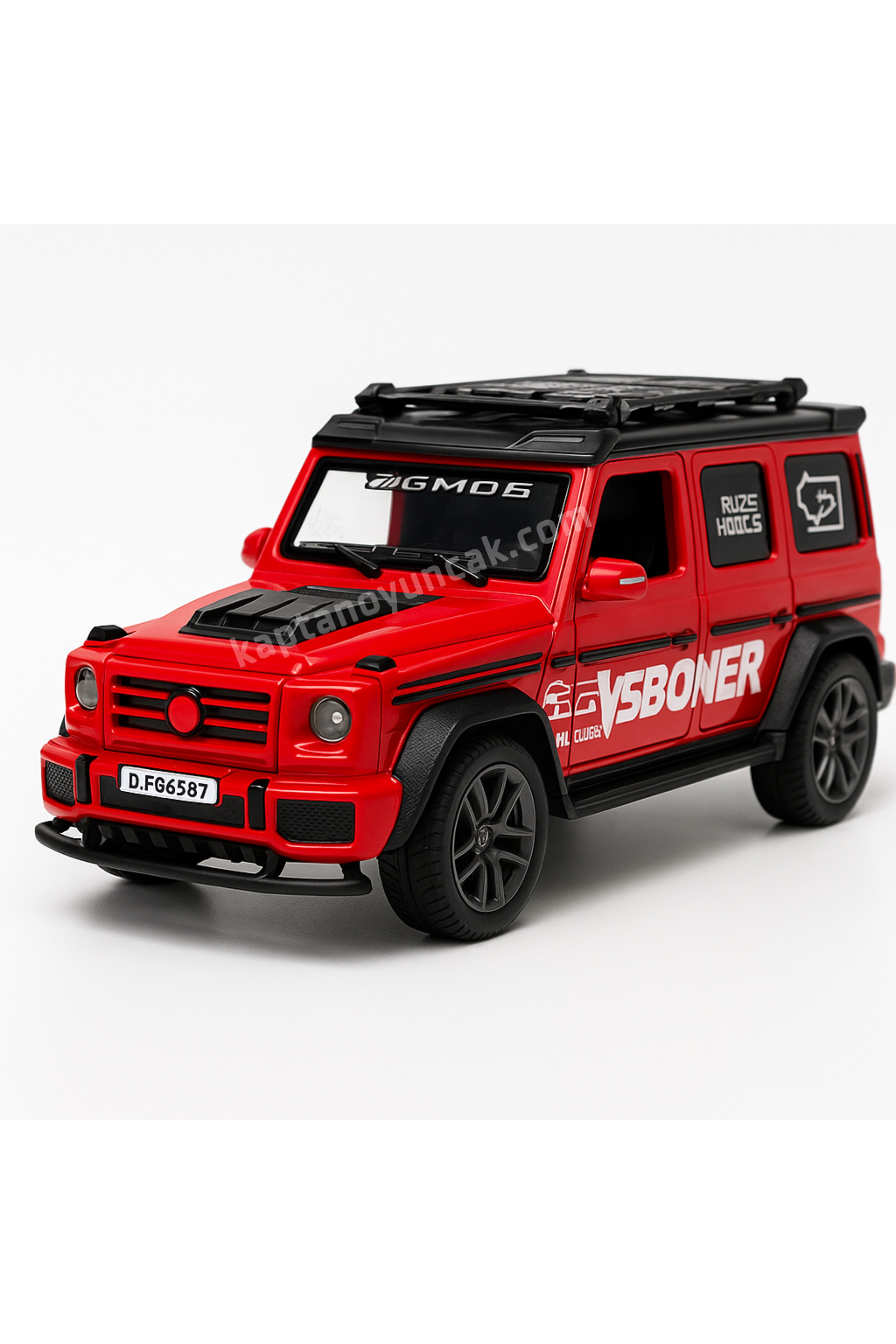 Duman Çıkartabilen Sesli Işıklı Sürtmeli Mercedes Off Road Araba