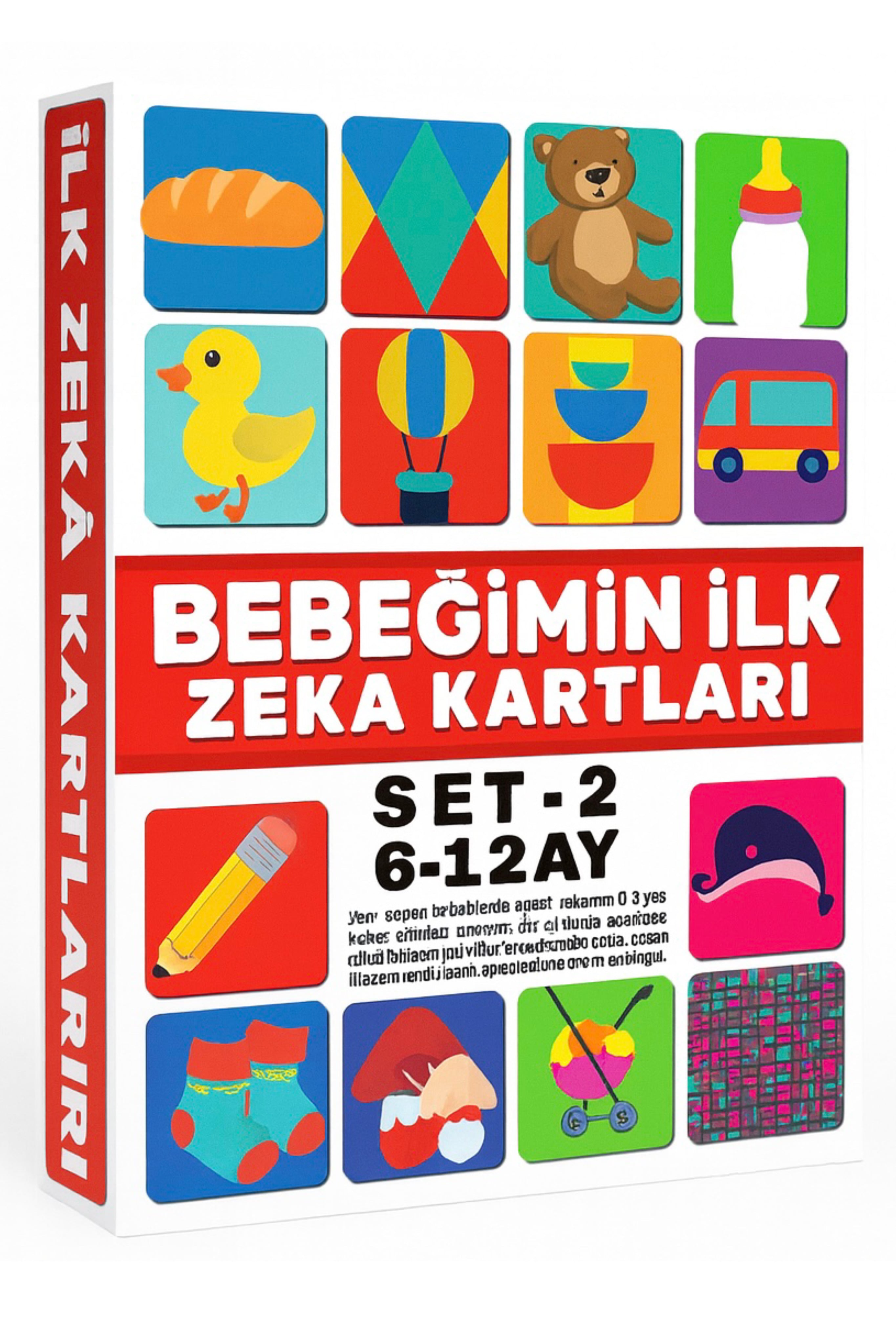 Eğitici Kartlar 6-12 Ay Erken Eğitim Zeka Kartı