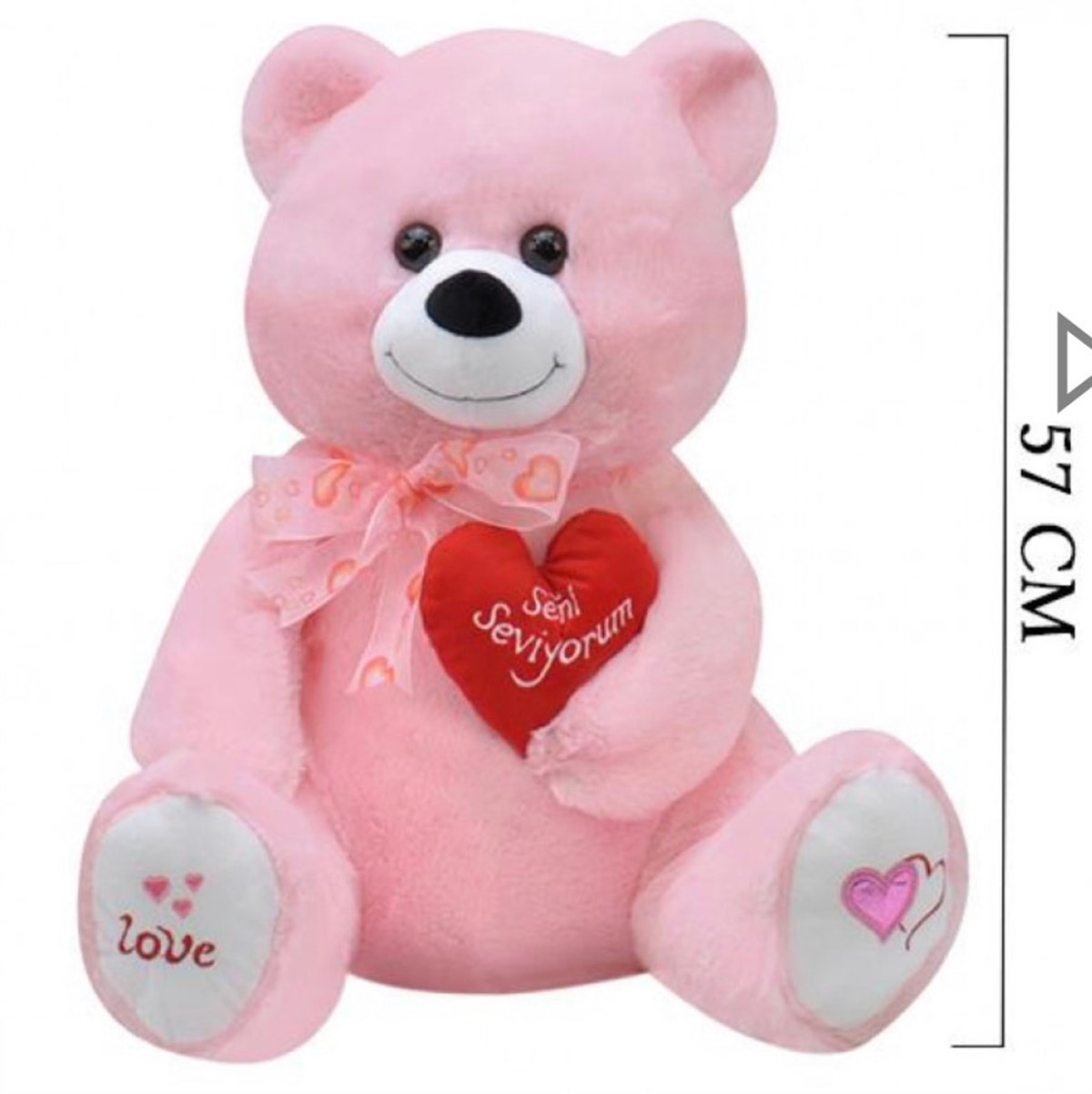 Selay Kalpli Peluş Ayı 57 Cm