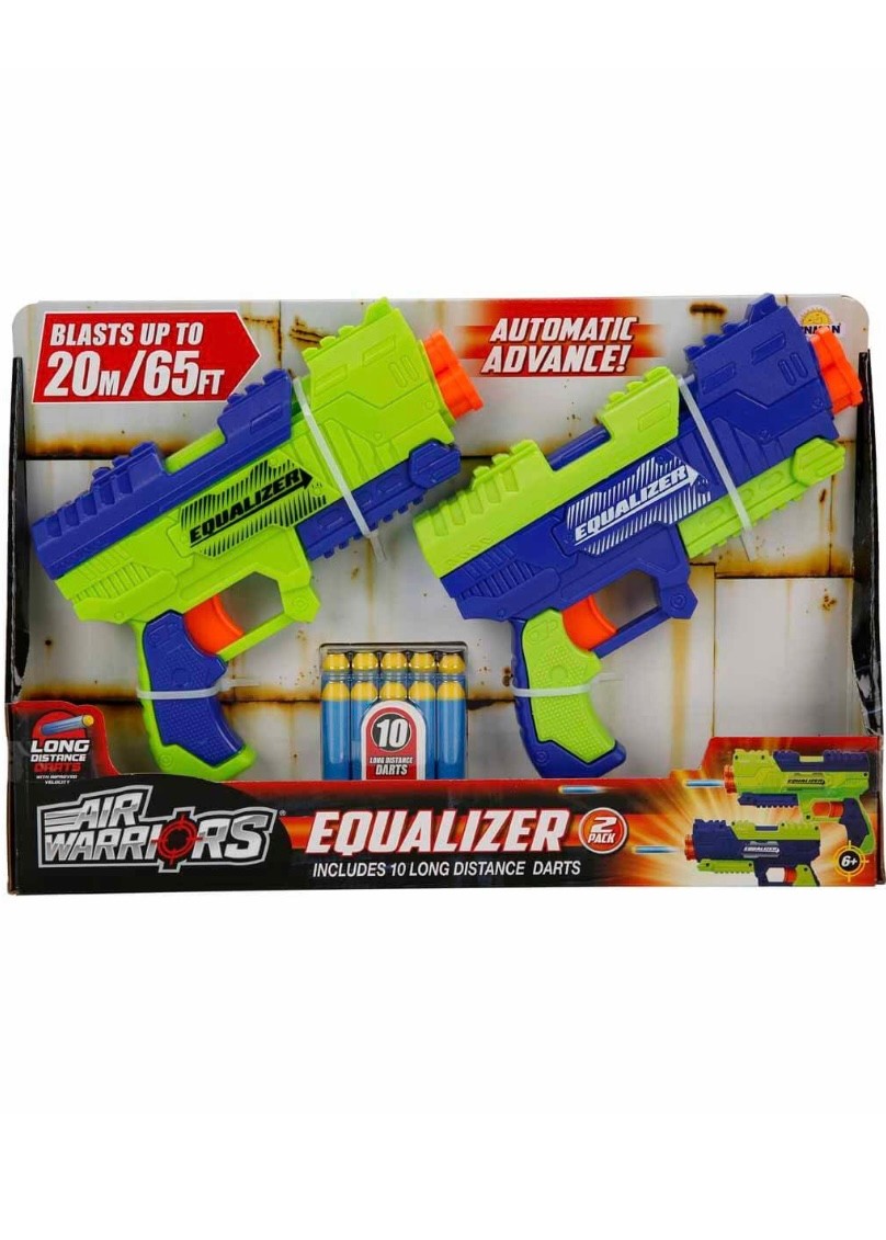 Air Warriors Equalizer 10 Mermili 2’li Sünger Dart Atan Nerf Silah