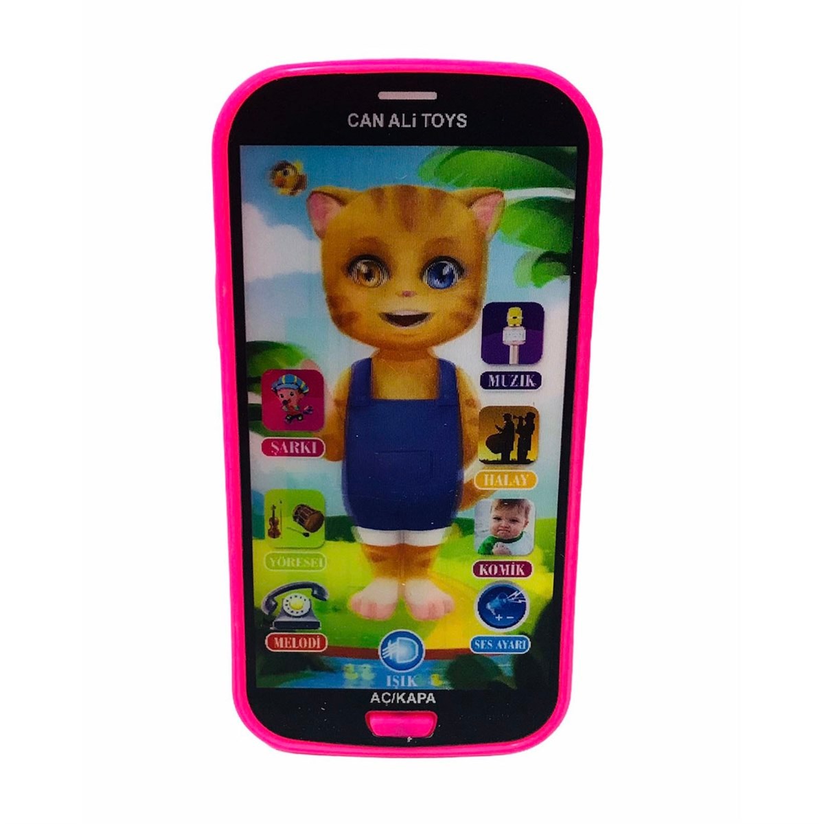 Can Ali Toys Oyuncak Dokunmatik Cep Telefonu / Tablet Sesli 12 Fonksiyonlu