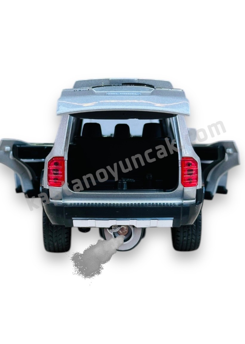 Çek Bırak Sesli ve Işıklı Duman Çıkartan Metal Jeep
