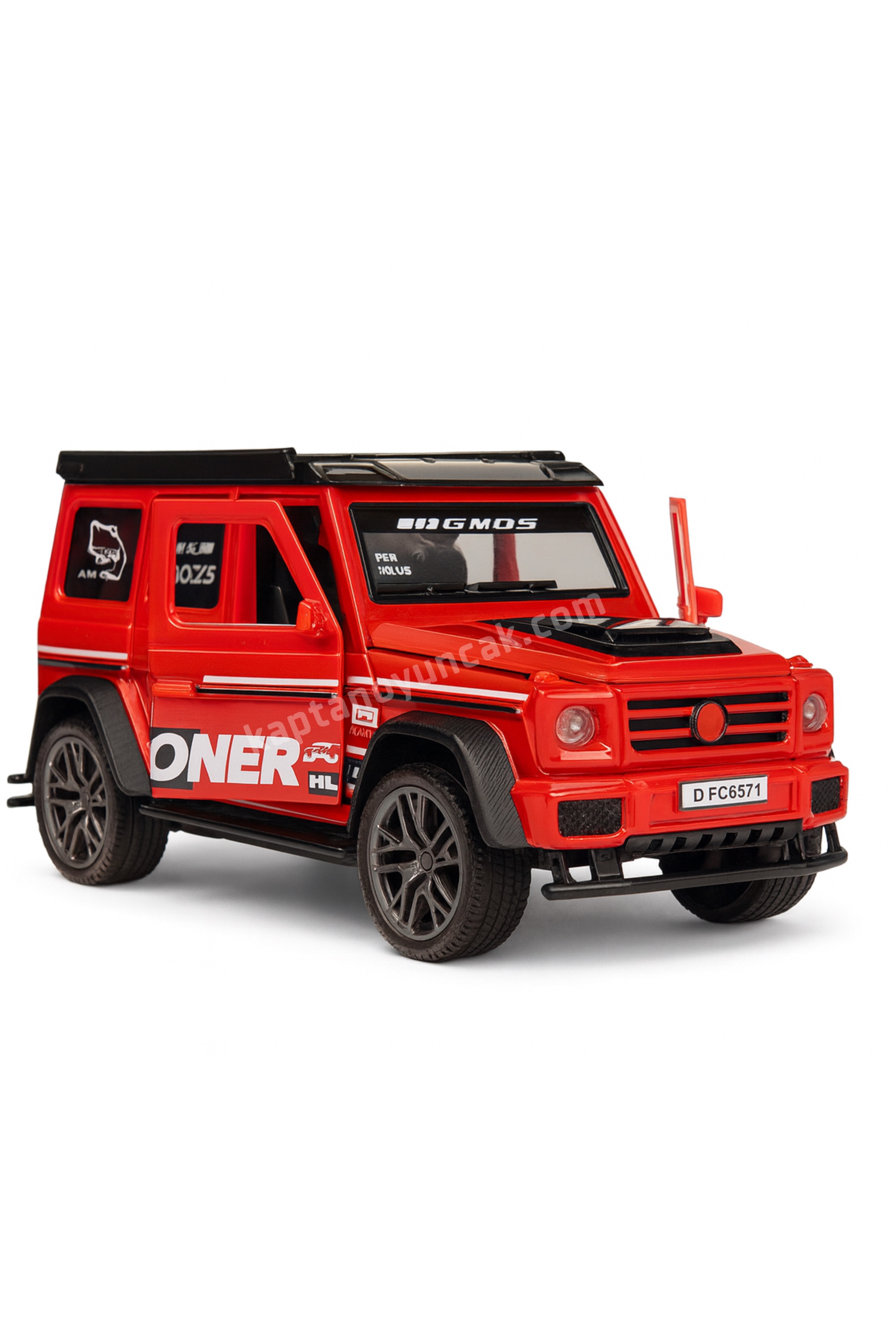 Duman Çıkartabilen Sesli Işıklı Sürtmeli Mercedes Off Road Araba