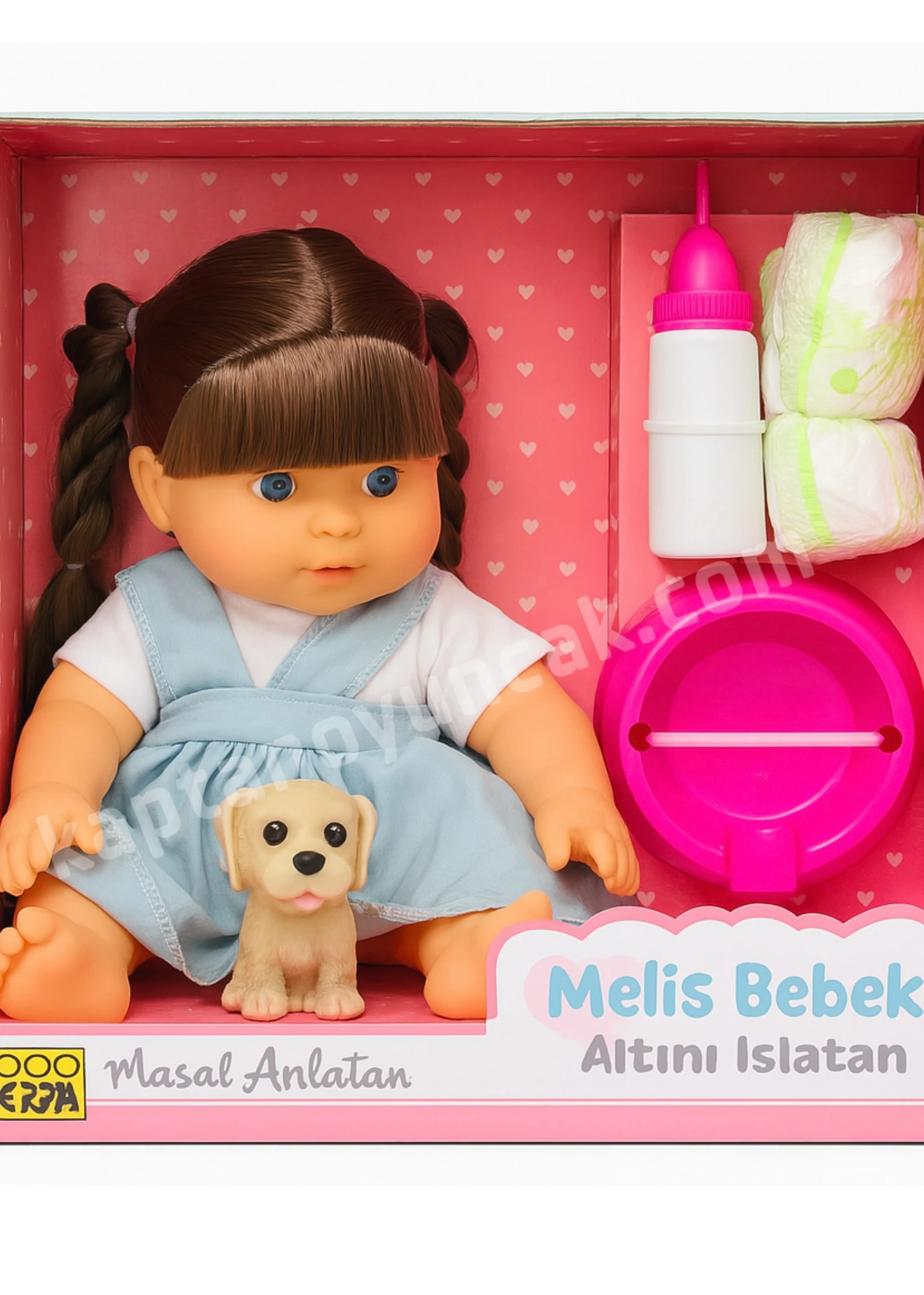 Melis Kostümlü Biberonlu Altını Islatan Et Bebek