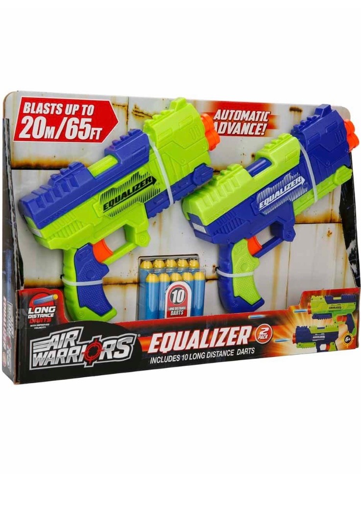 Air Warriors Equalizer 10 Mermili 2’li Sünger Dart Atan Nerf Silah