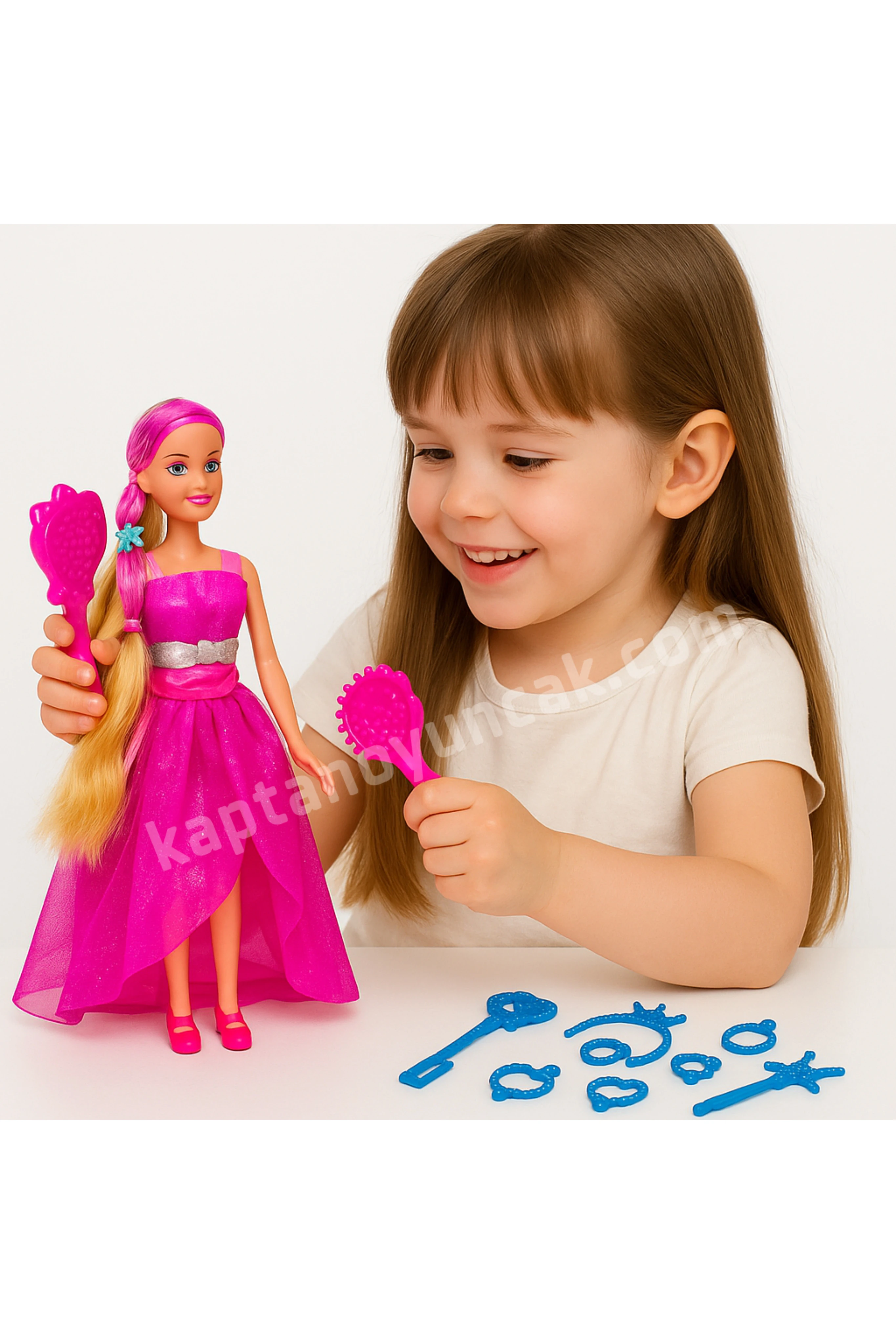 Vardem Aksesuarlı Etekli Prenses Bebek