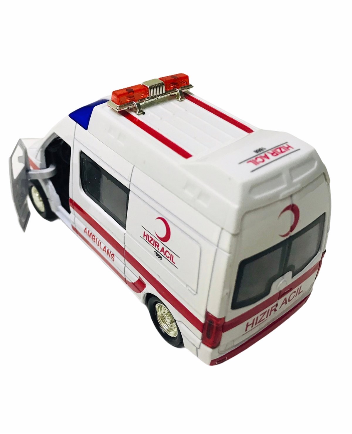 Birlik Sesli Işıklı Metal Çek Bırak Ambulans Araba