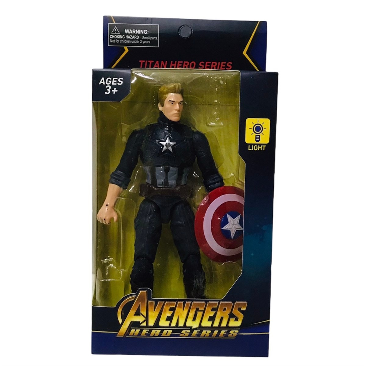 Avengers Süper Kahraman Işıklı Kaptan Amerika Figür Oyuncak