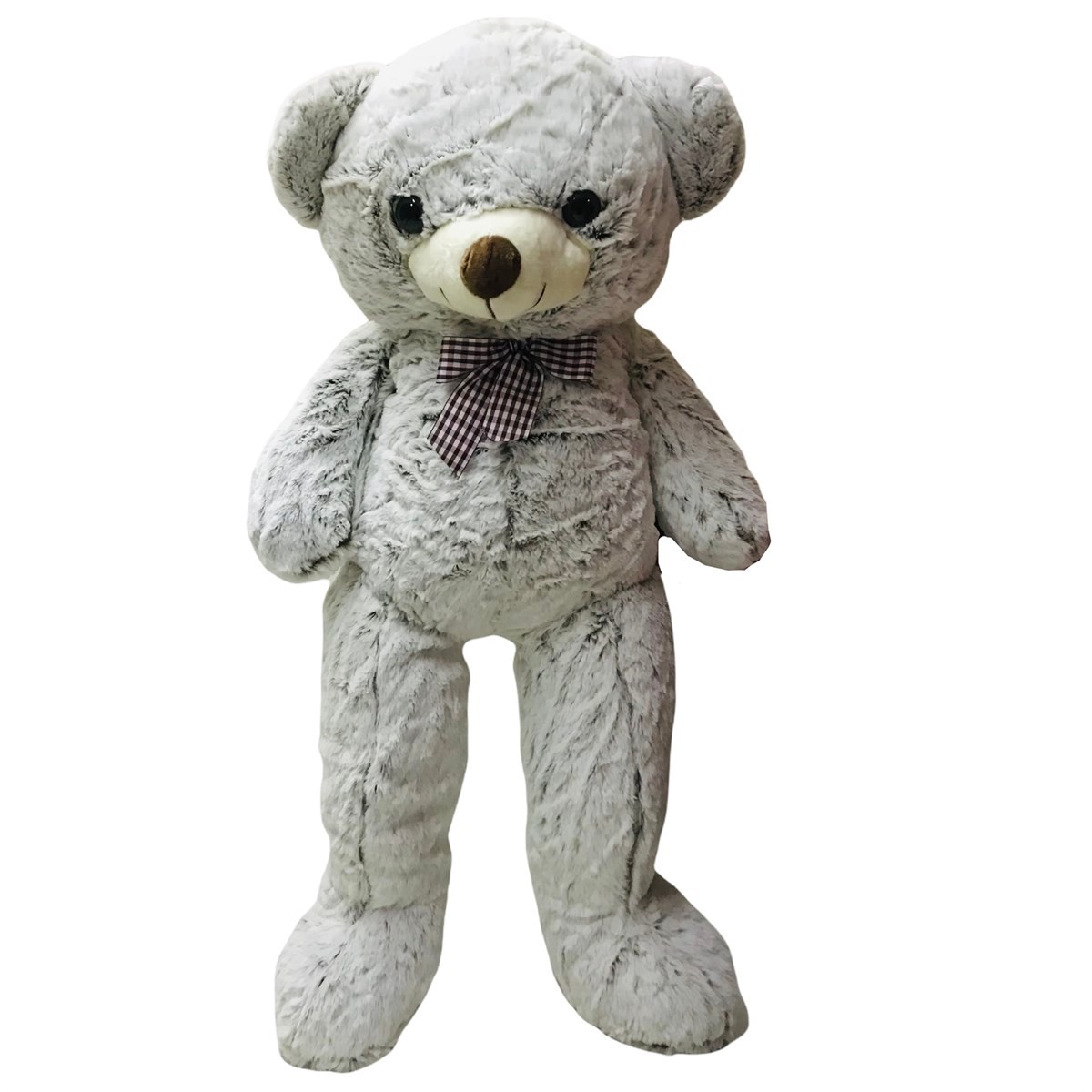 Halley Papyonlu Peluş Ayı 90 Cm - Gri