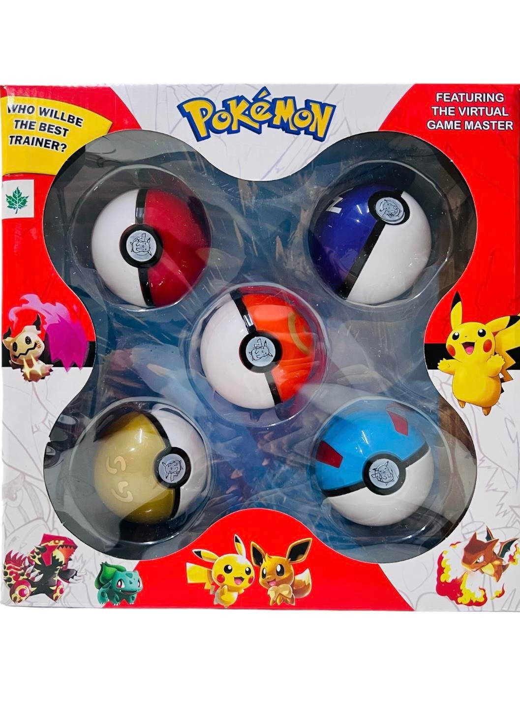 Pokemon Topları 5'li Figür Oyun Seti